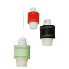 Lampe en cascade opaline