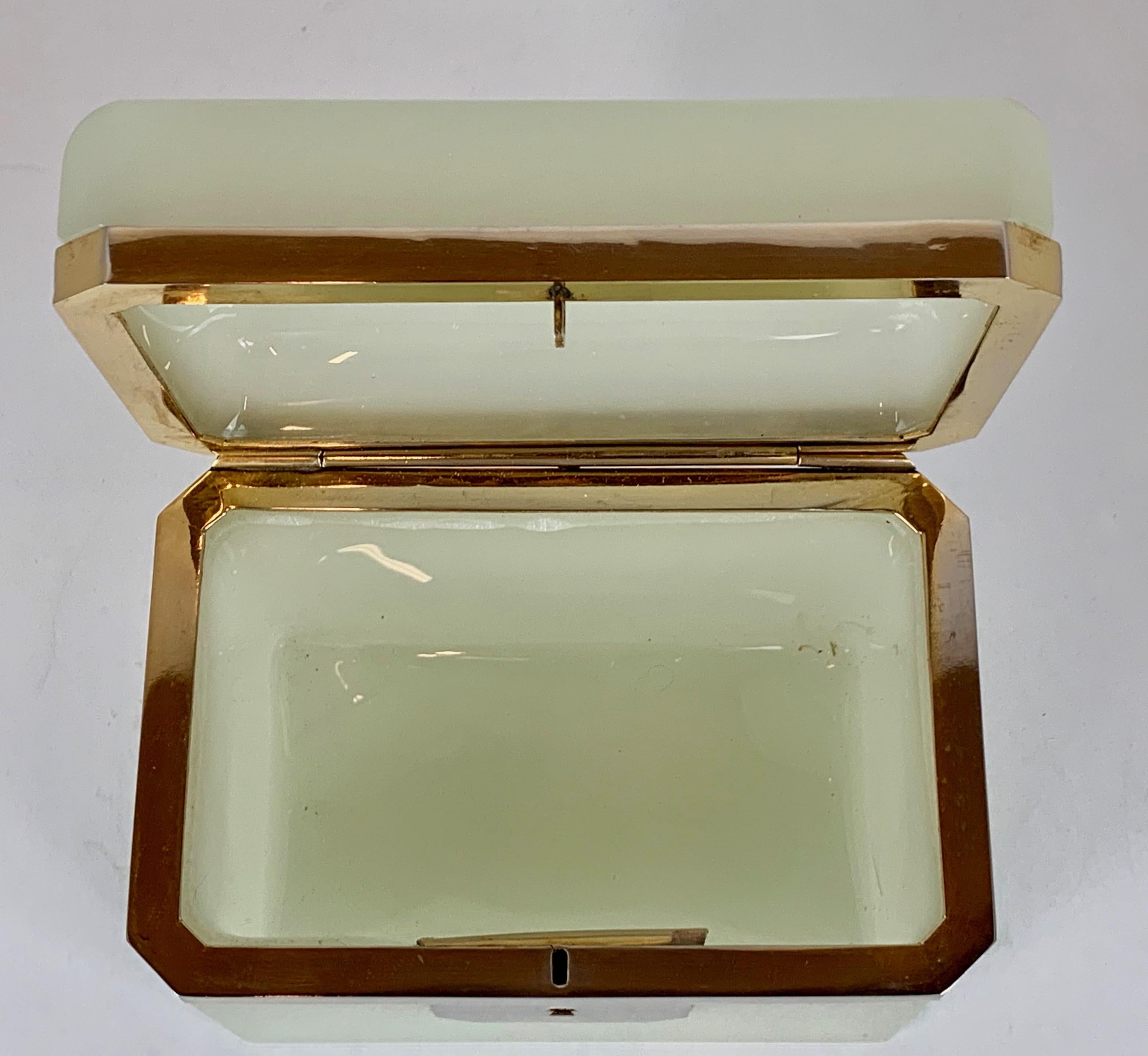 french opaline glass box