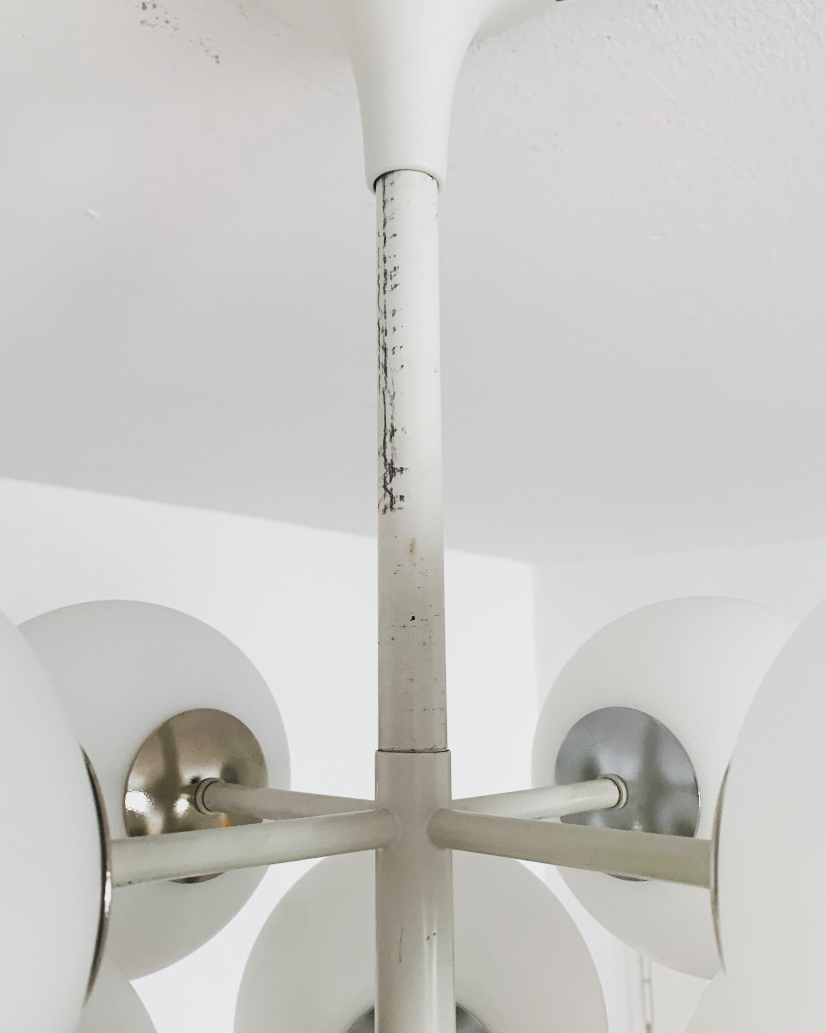 Opaline Chandelier by Max Bill for Temde For Sale 6