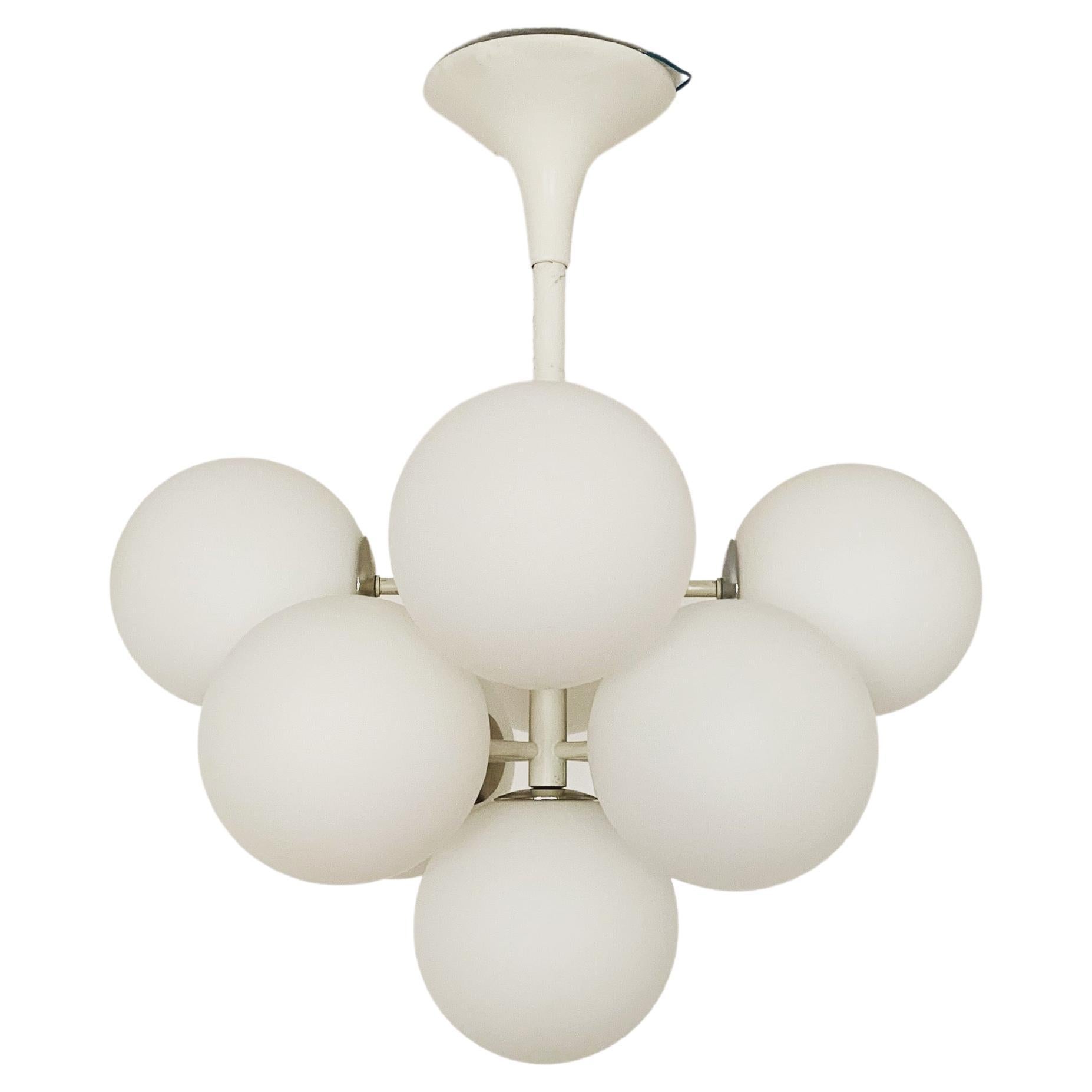 Opaline Chandelier by Max Bill for Temde For Sale