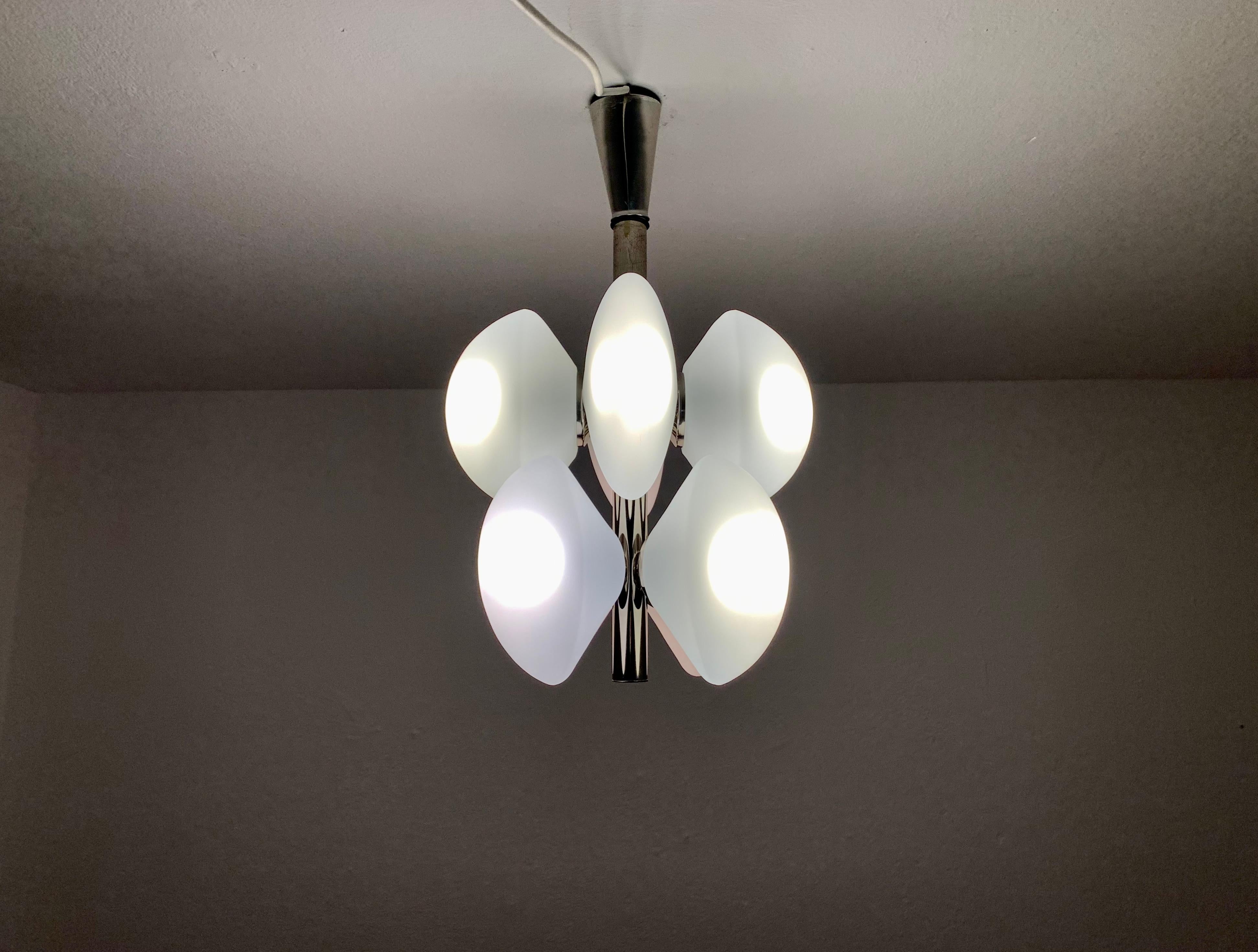 Opaline Chandelier For Sale 4