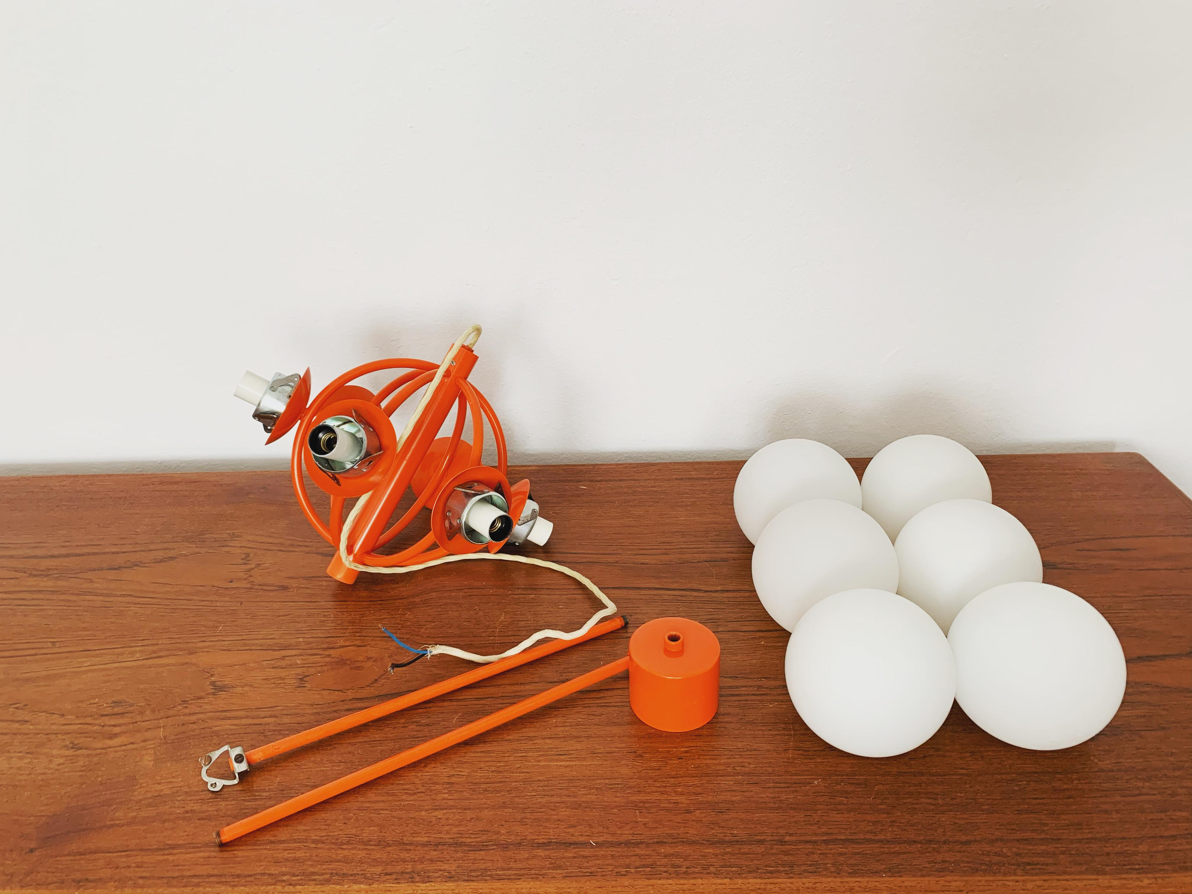 Opaline Chandelier from Kaiser Leuchten For Sale 4