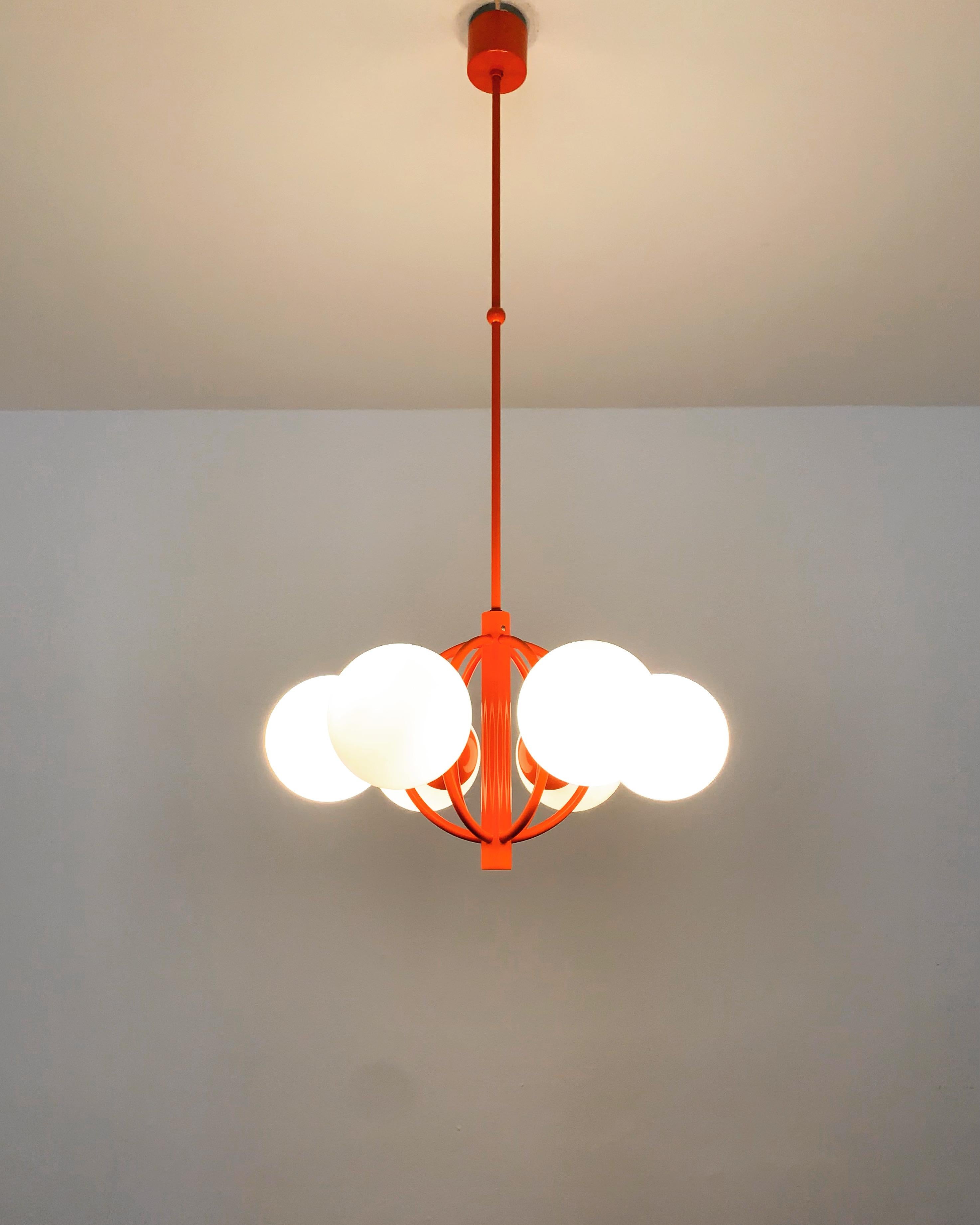 Opaline Chandelier from Kaiser Leuchten For Sale 1