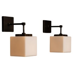 Opaline Cube Sconce