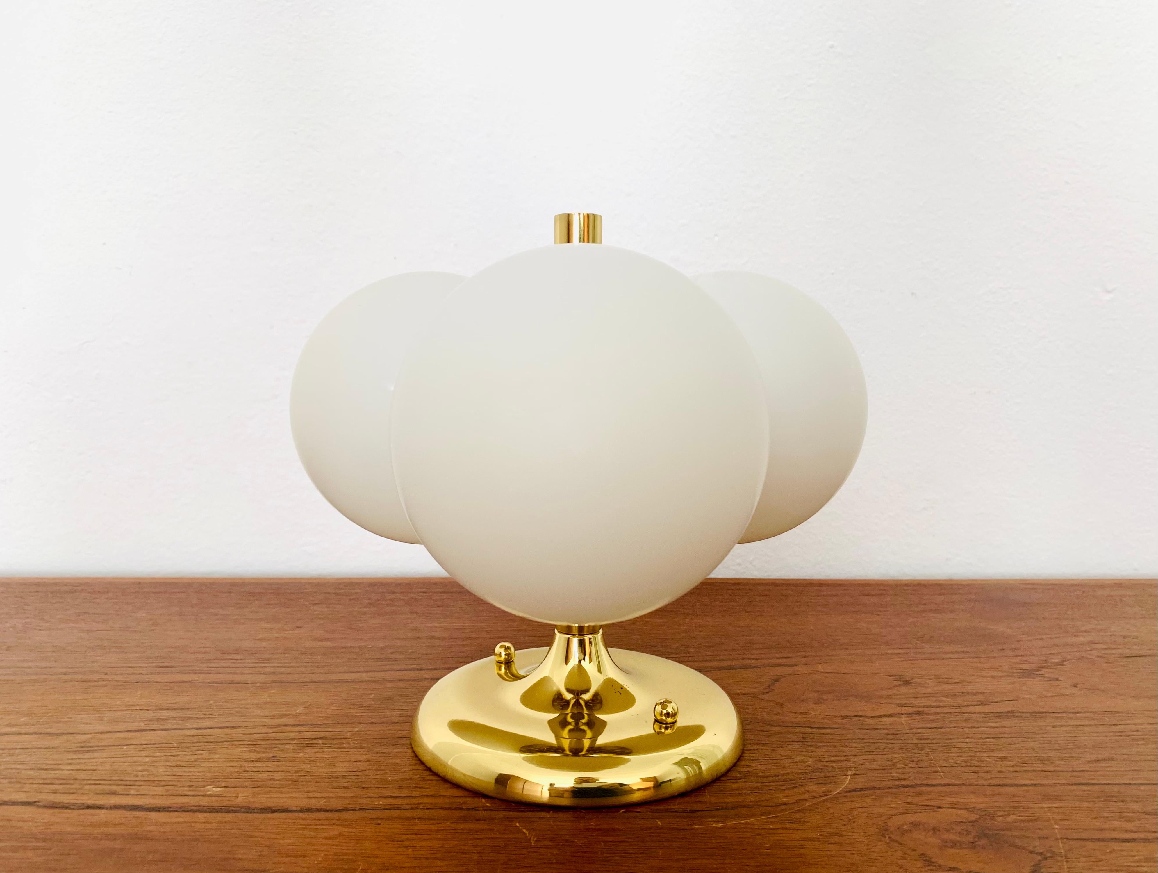 Opaline Flush Lamp by Kaiser Leuchten In Good Condition For Sale In München, DE