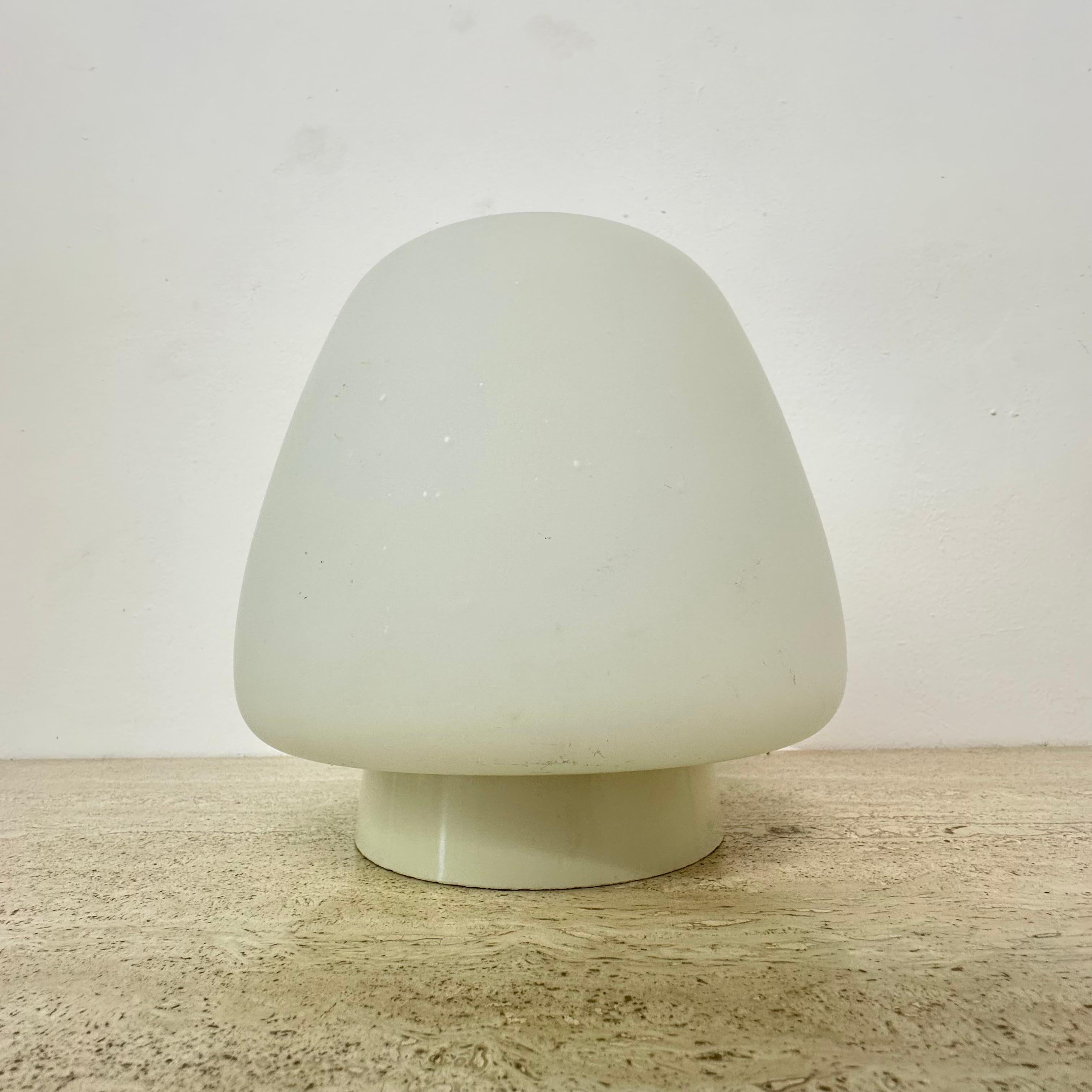 Opaline glass art deco bauhaus ceiling lamp , 1930s the Netherlands For Sale 3