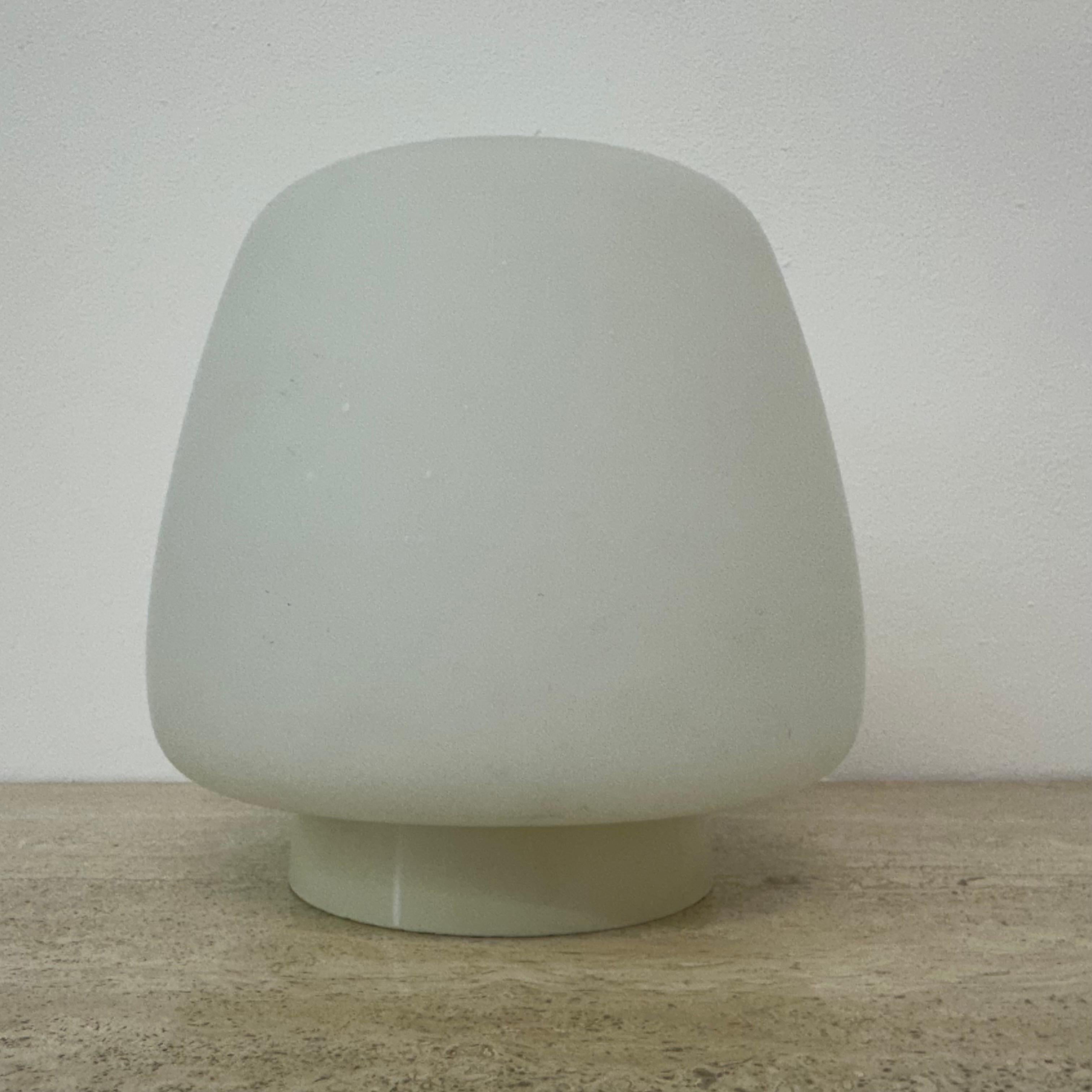 Opaline glass art deco bauhaus ceiling lamp , 1930s the Netherlands For Sale 4