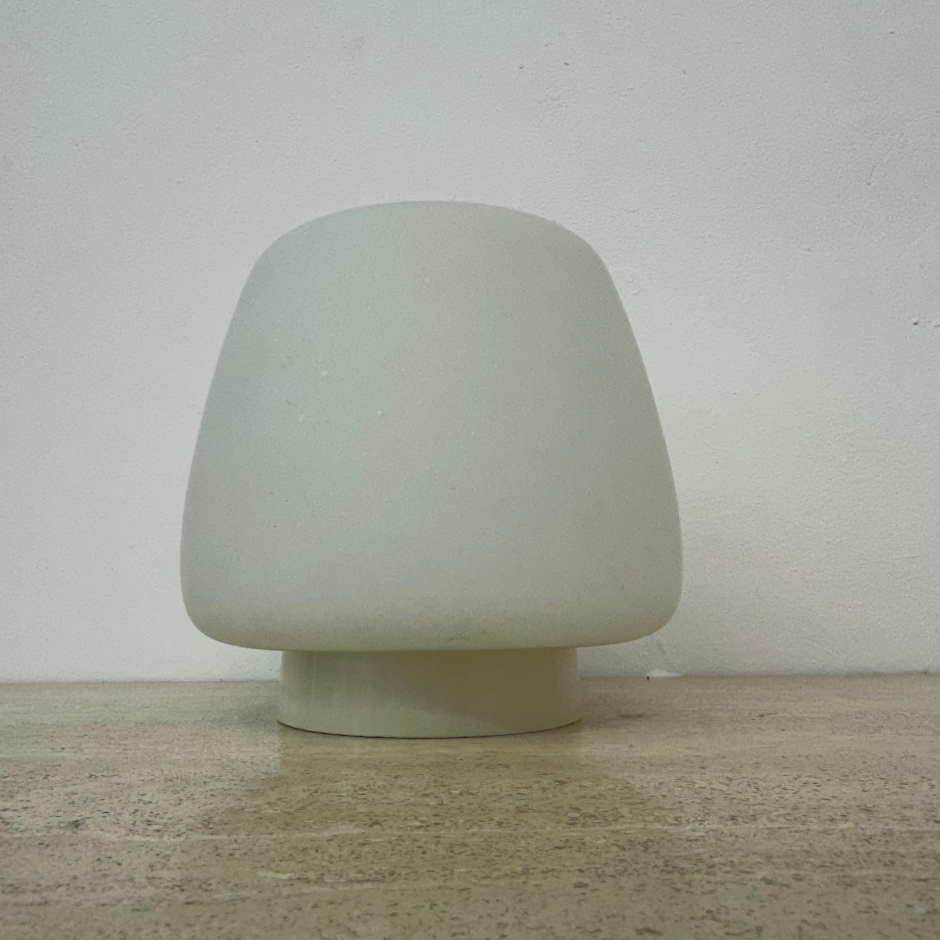 Opaline glass art deco bauhaus ceiling lamp , 1930s the Netherlands For Sale 5