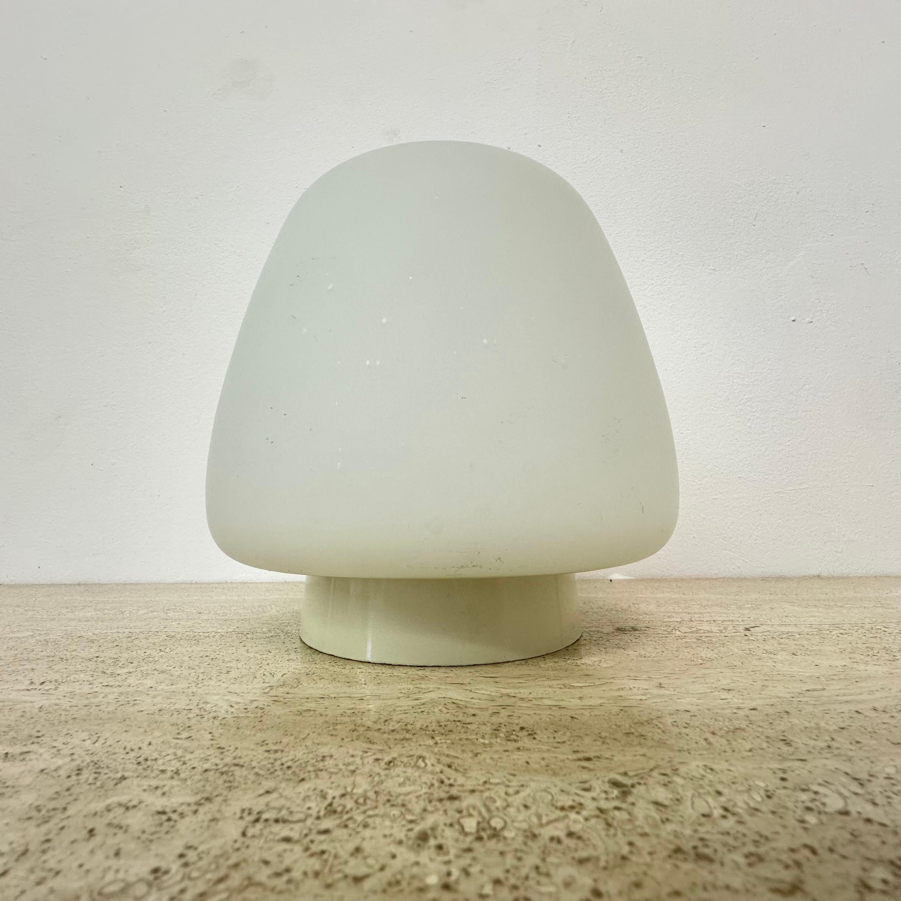 Dutch Opaline glass art deco bauhaus ceiling lamp , 1930s the Netherlands For Sale