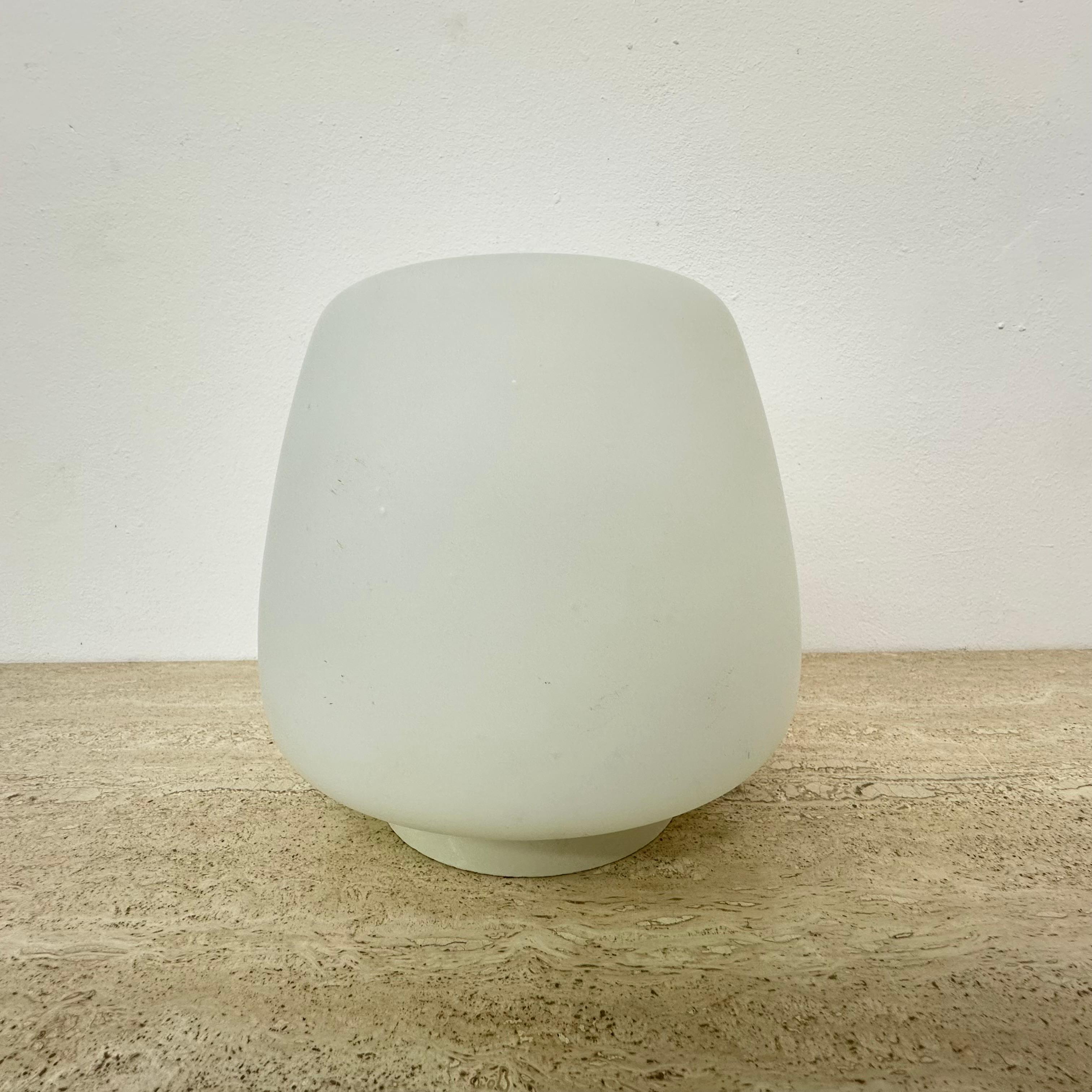 Glass Opaline glass art deco bauhaus ceiling lamp , 1930s the Netherlands For Sale