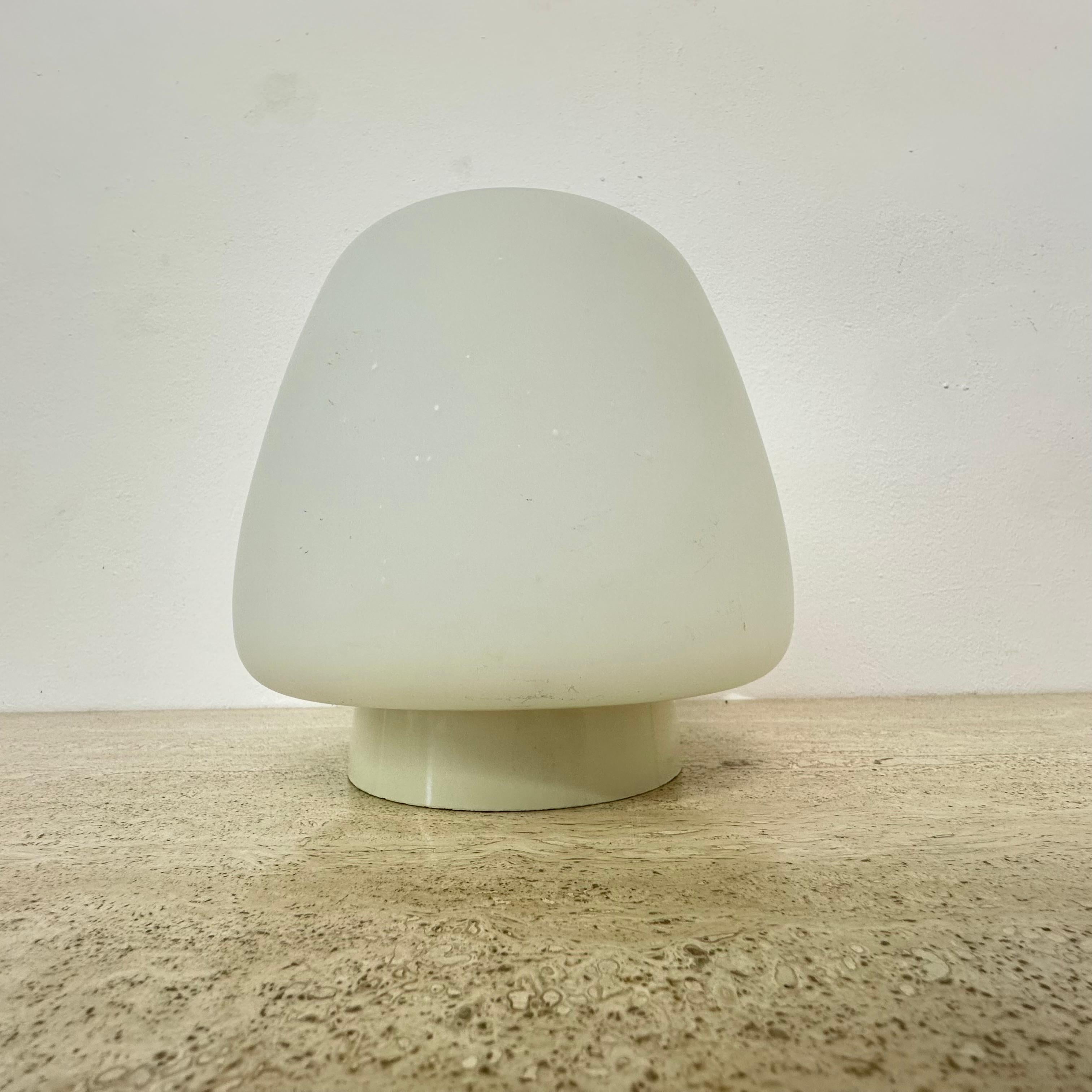 Opaline glass art deco bauhaus ceiling lamp , 1930s the Netherlands For Sale 2