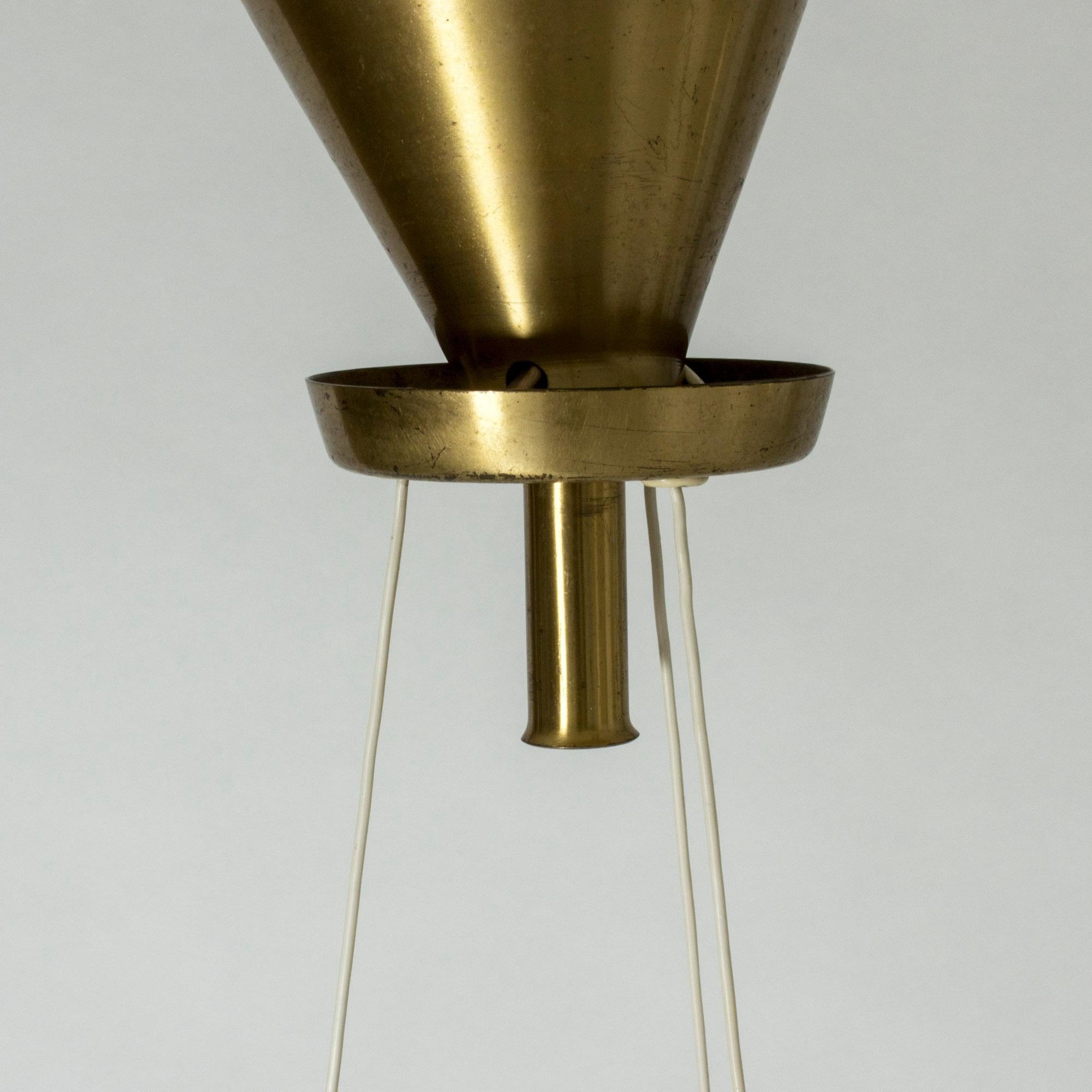 Opaline Glass Ceiling Lamp by Bertil Brisborg 2