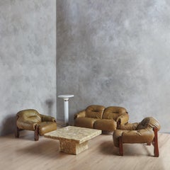 Lámpara de pie de cristal opalino y cromo de Adalberto Dal Lago para Vistosi, Italia