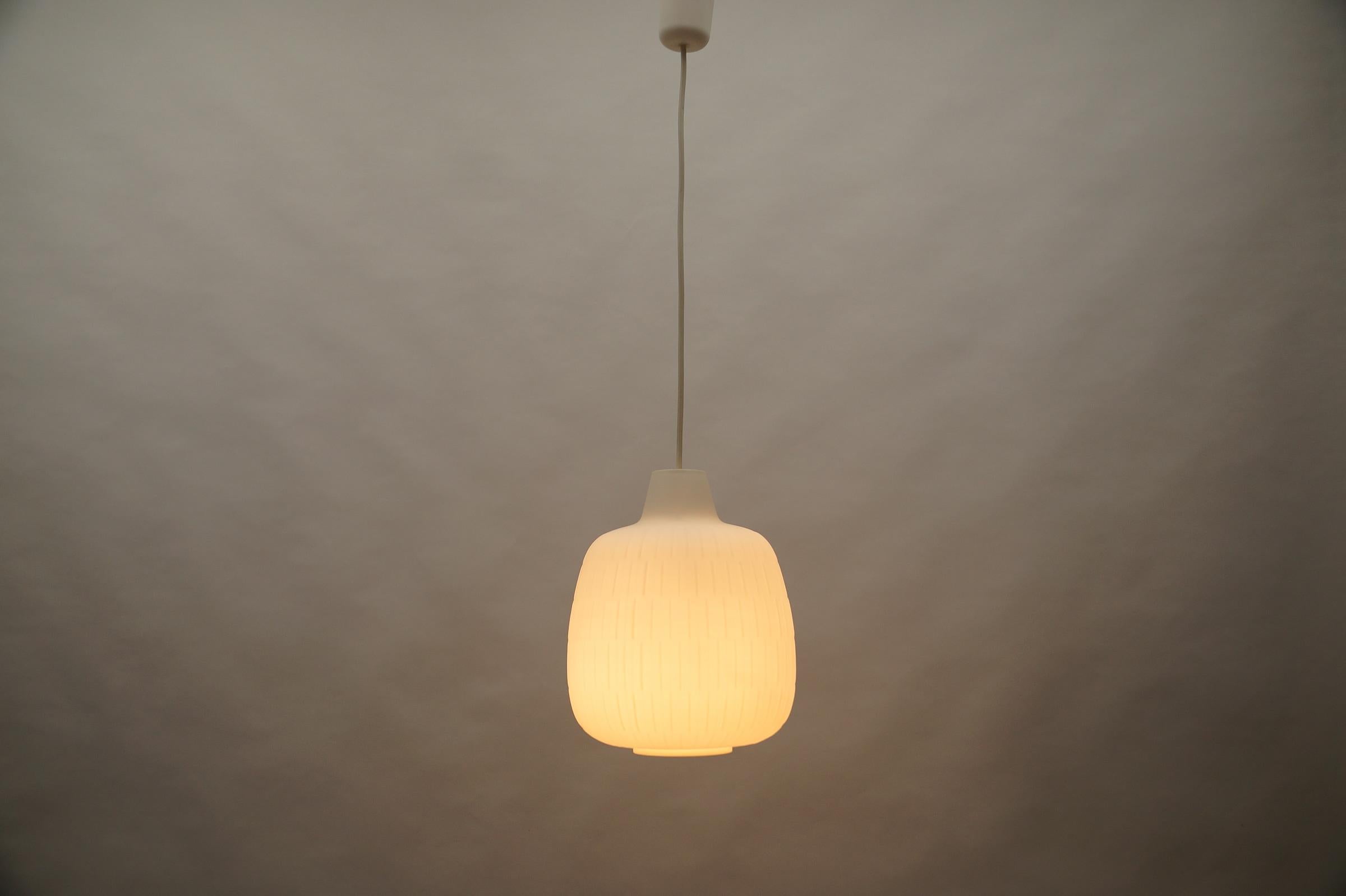 Mid-Century Modern Opaline Glass Lamp 