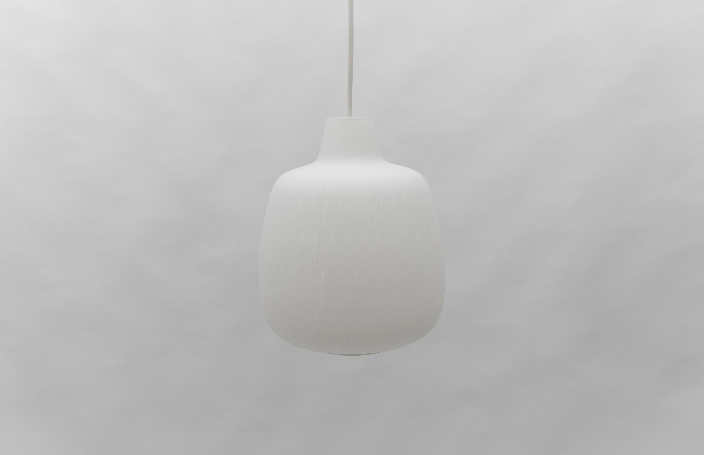 Mid-20th Century Opaline Glass Lamp 