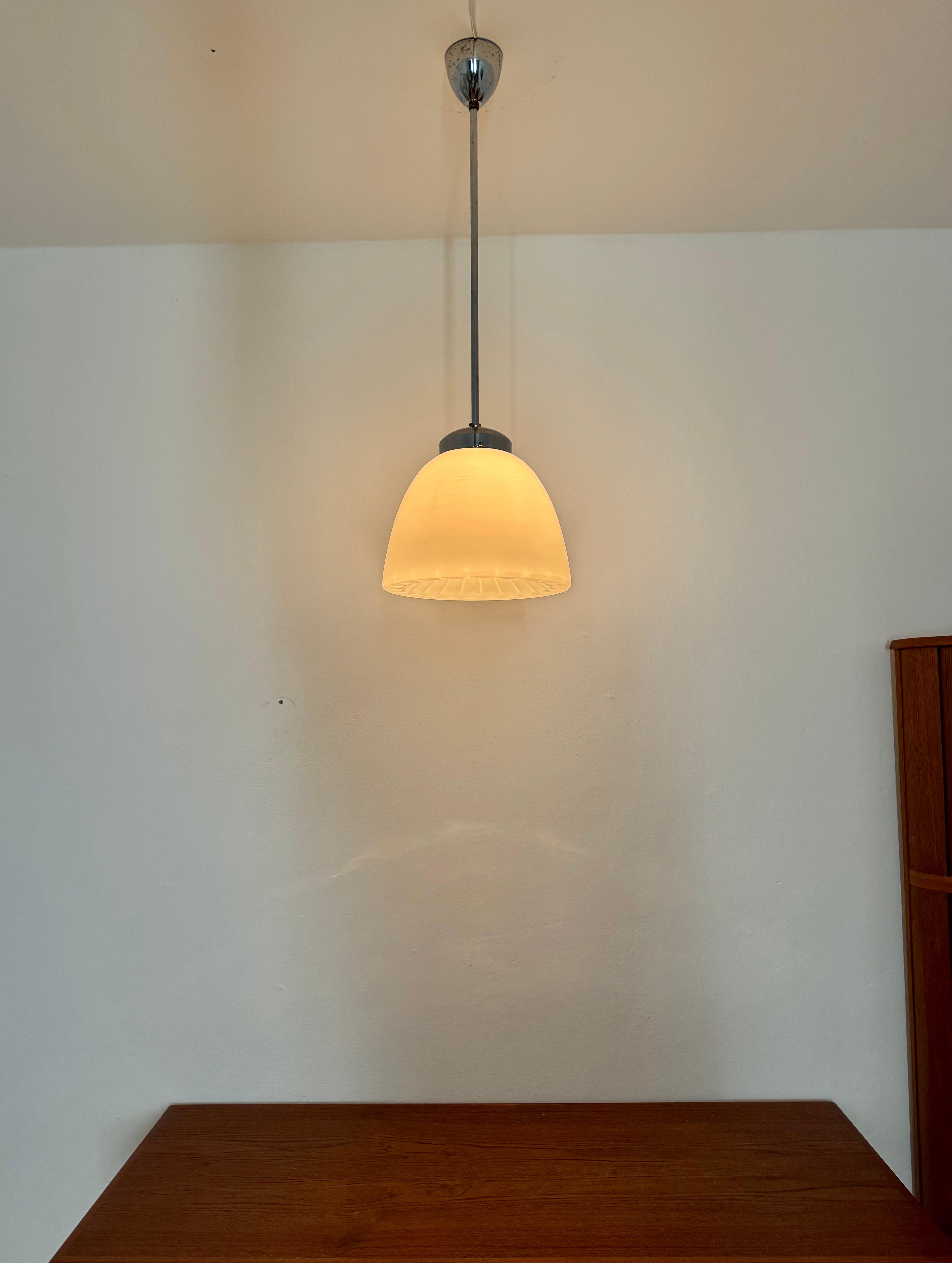 Opaline Glass Lamp by Napako For Sale 2