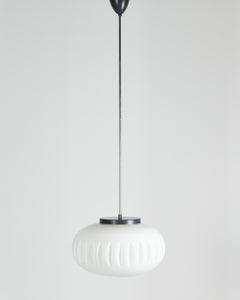 Opaline Glass Lamp from Napako, 1960s