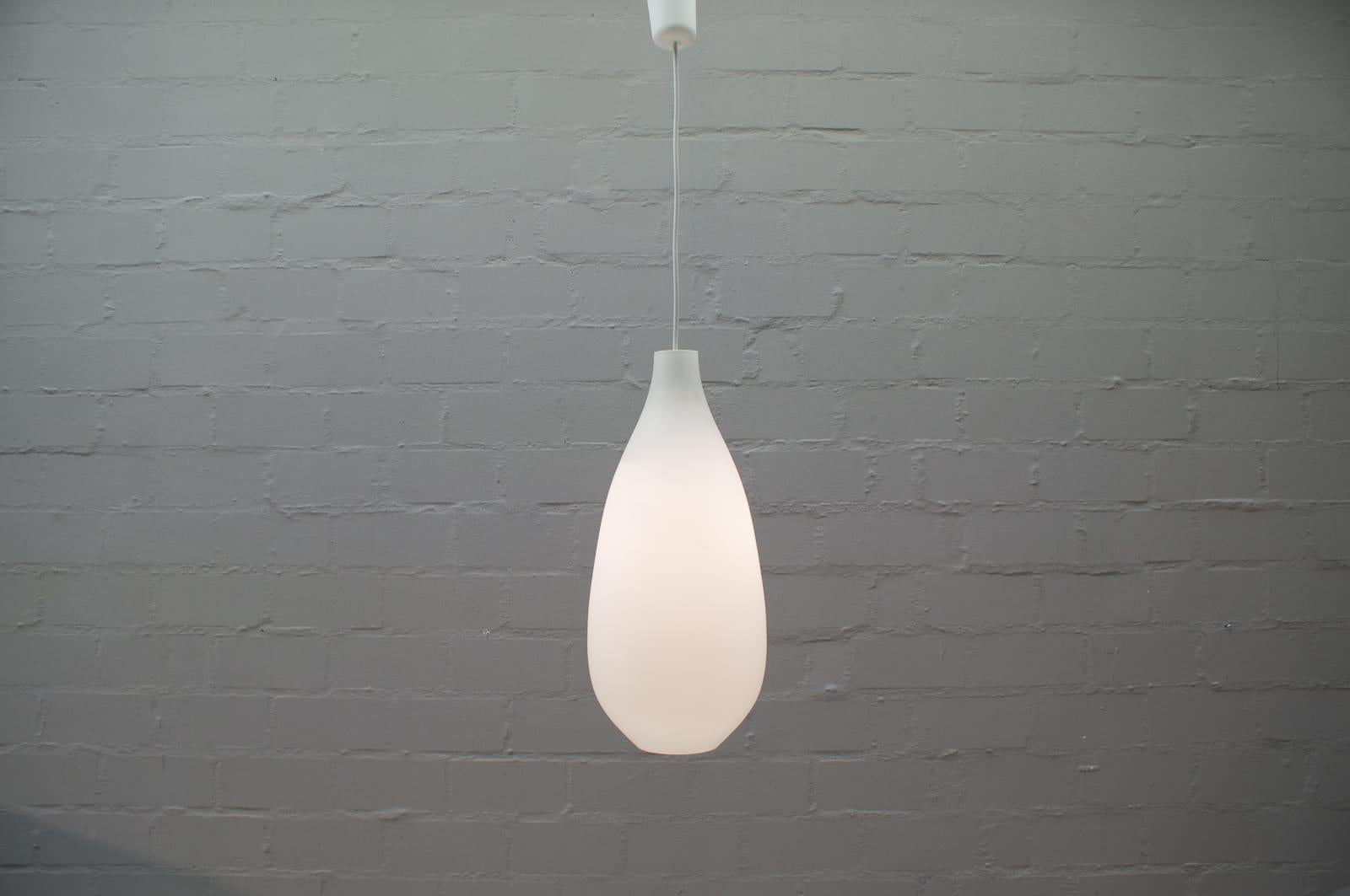 Mid-20th Century Opaline Glass Lamp 