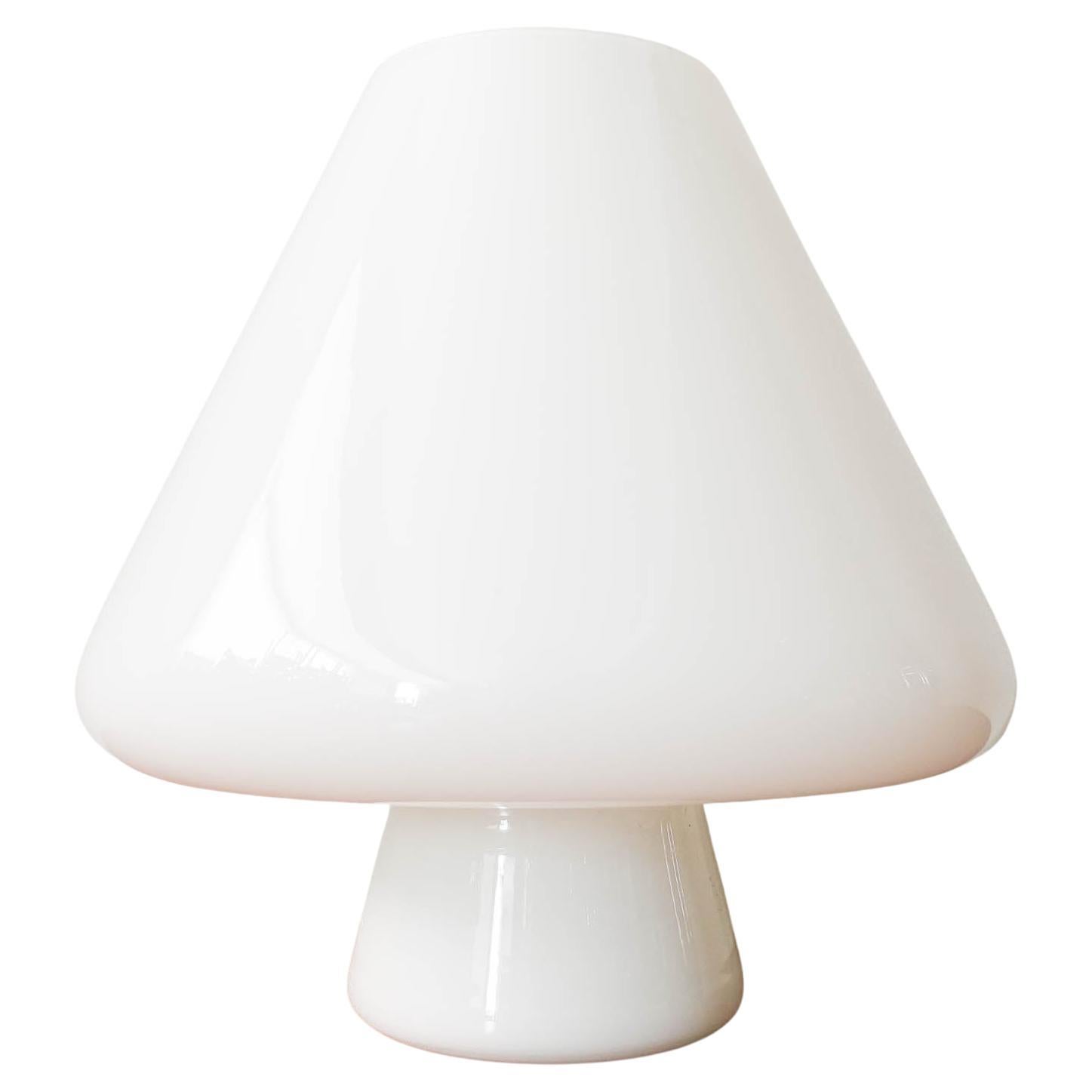 Opaline Glass Mushroom Table Lamp from Venini, 1960s For Sale at 1stDibs