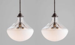 Opaline Glass Pendant, Made in Italy