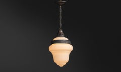 Opaline Glass Pendant, Italy circa 1940