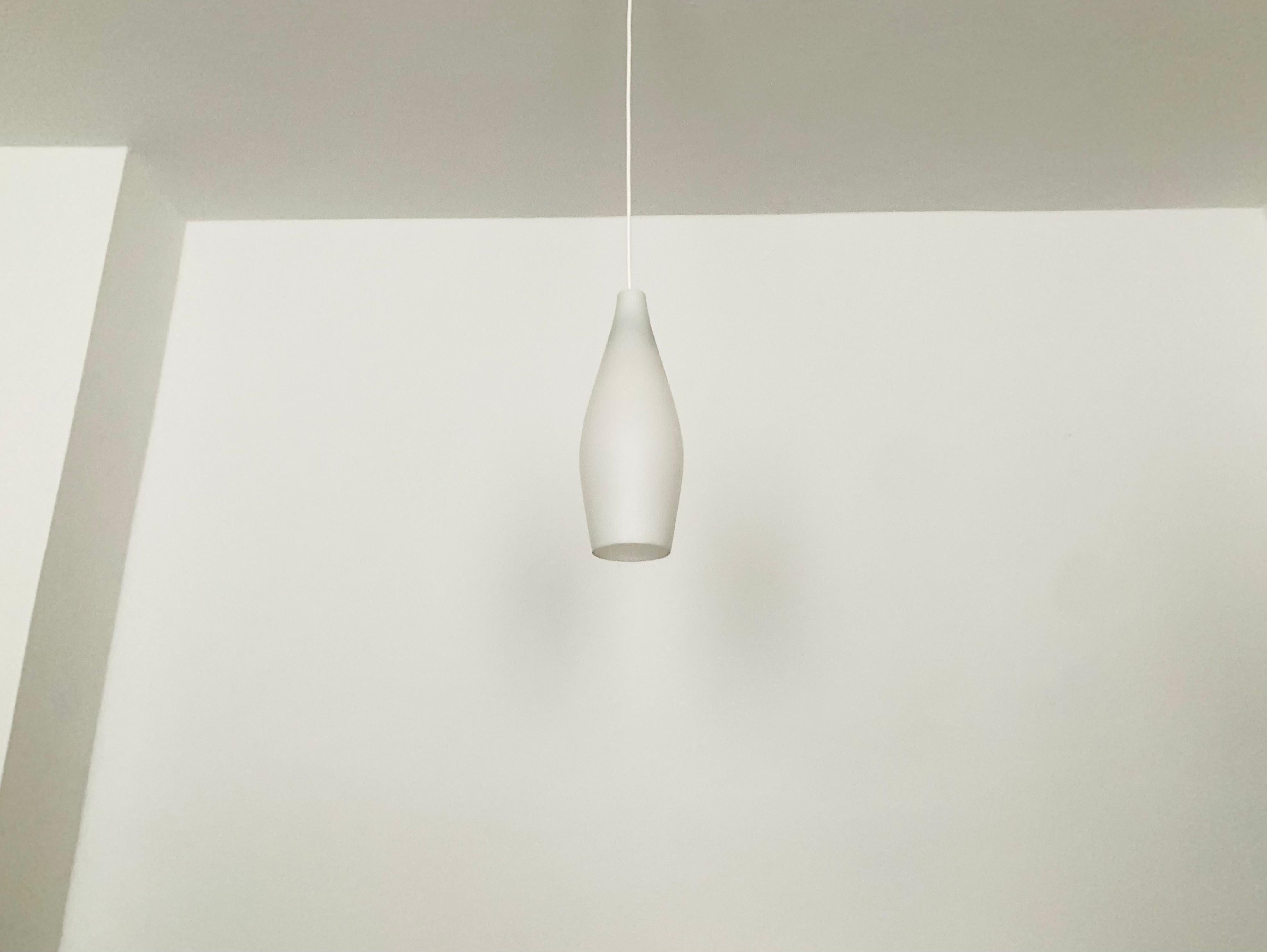German Opaline Glass Pendant Lamp by Aloys Gangkofner for Peill and Putzler For Sale