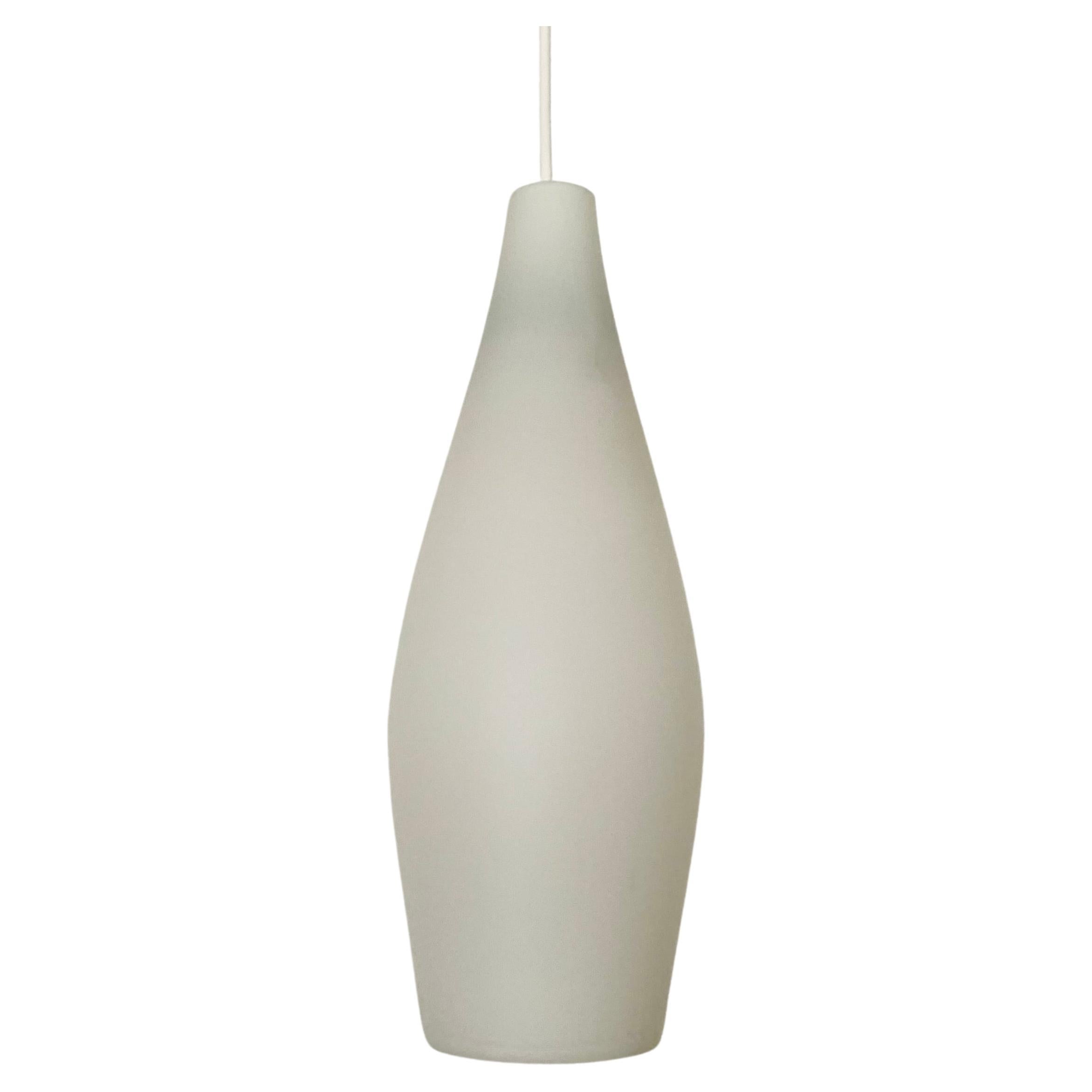 Opaline Glass Pendant Lamp by Aloys Gangkofner for Peill and Putzler For Sale