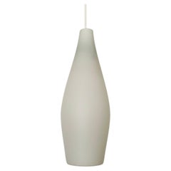 Vintage Opaline Glass Pendant Lamp by Aloys Gangkofner for Peill and Putzler