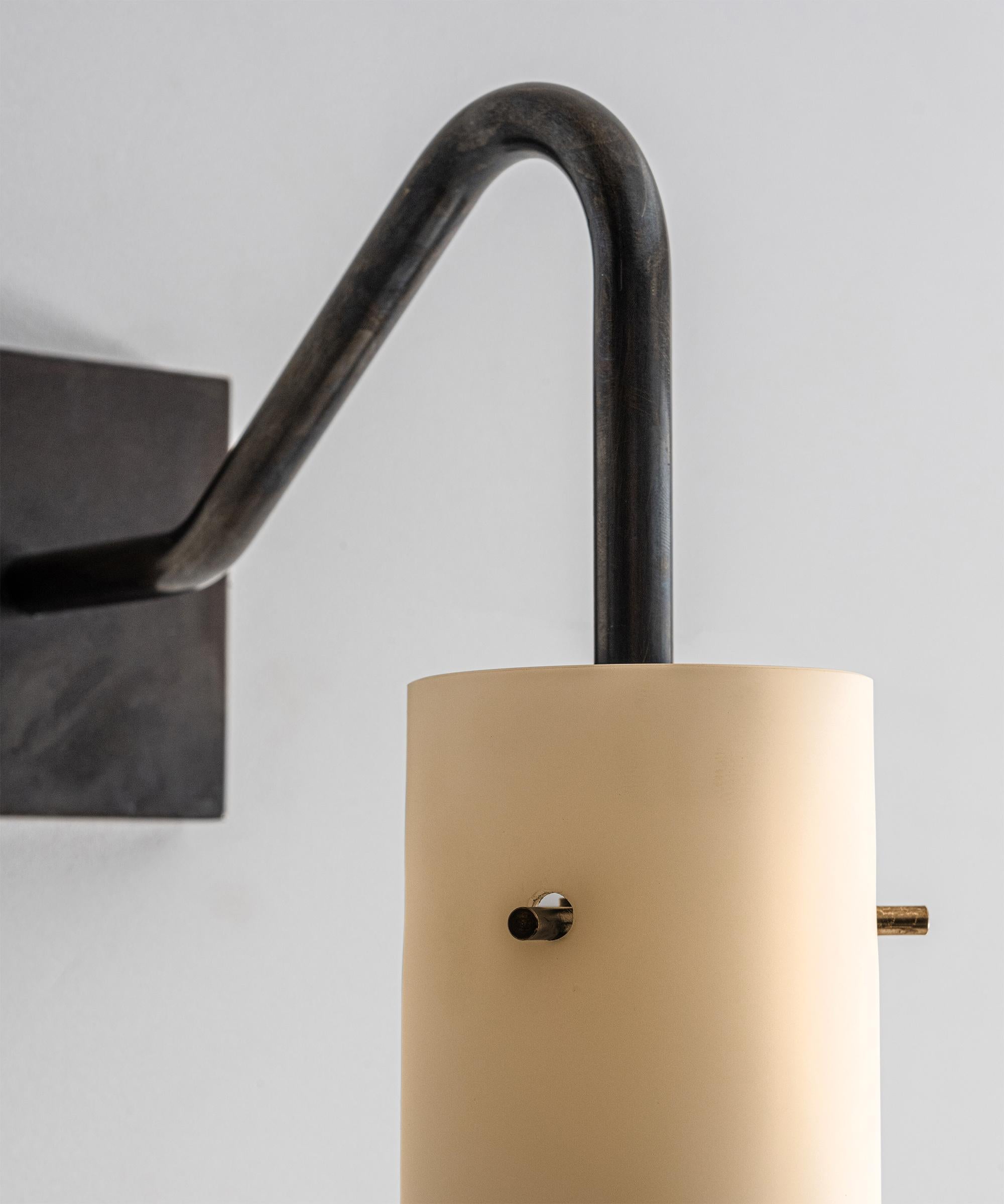 Italian Opaline Glass Sconce in the Style of Azucena, Italy, 21st Century