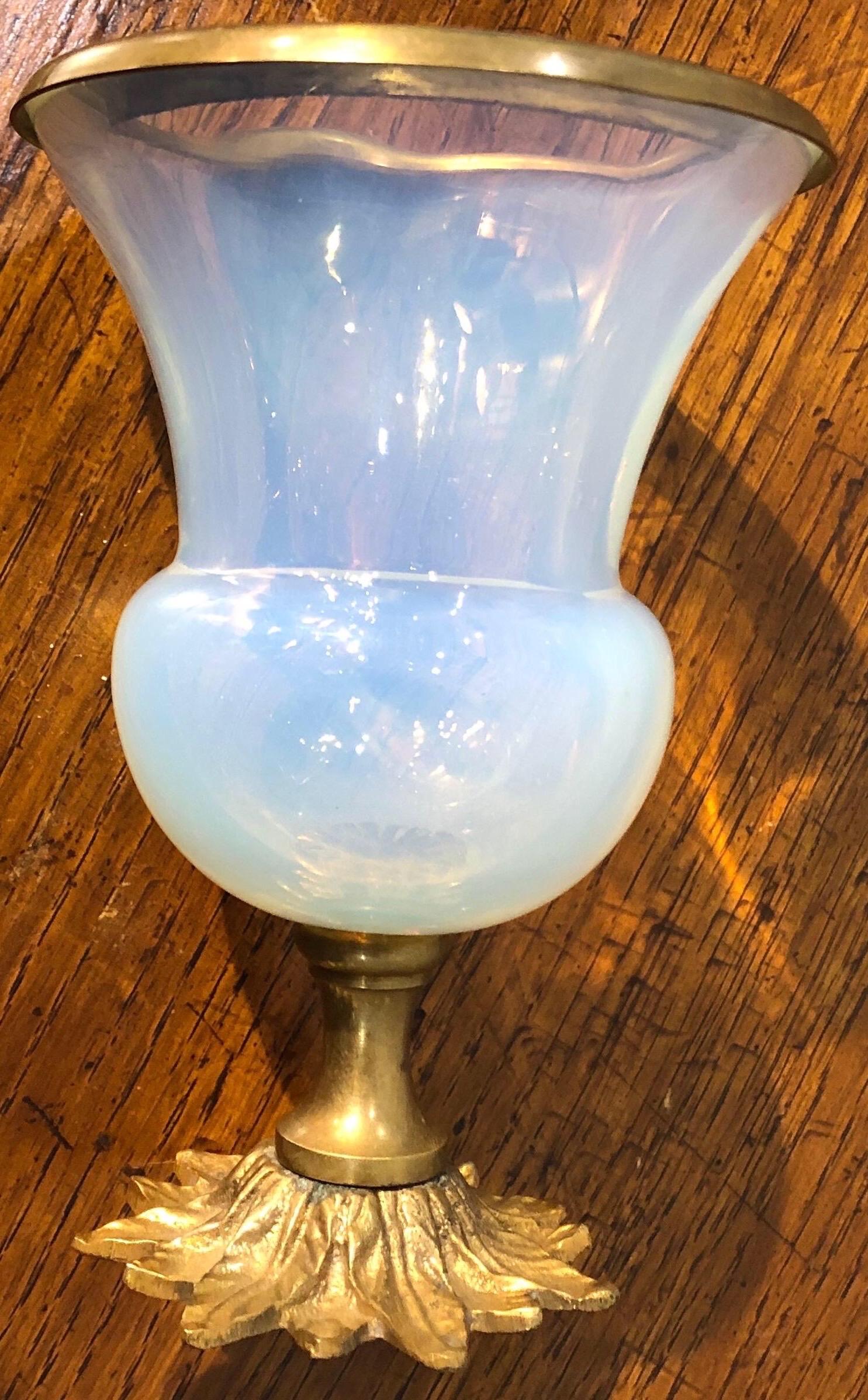 Opaline Glass Urn  In Good Condition In Charleston, SC