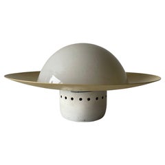 Opaline Glass Yellow Small Flush Mount by Kaiser Leuchten, 1960s, Germany