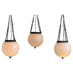 Opaline Globe Lanterns. France, circa 1870