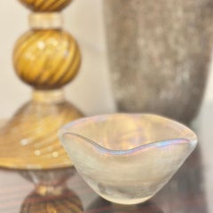 Opaline Iridescent Murano Glass Bowl #2