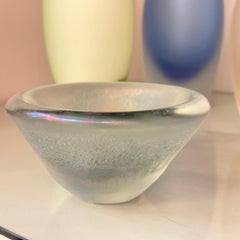 Opaline Iridescent Murano Glass Bowl #3