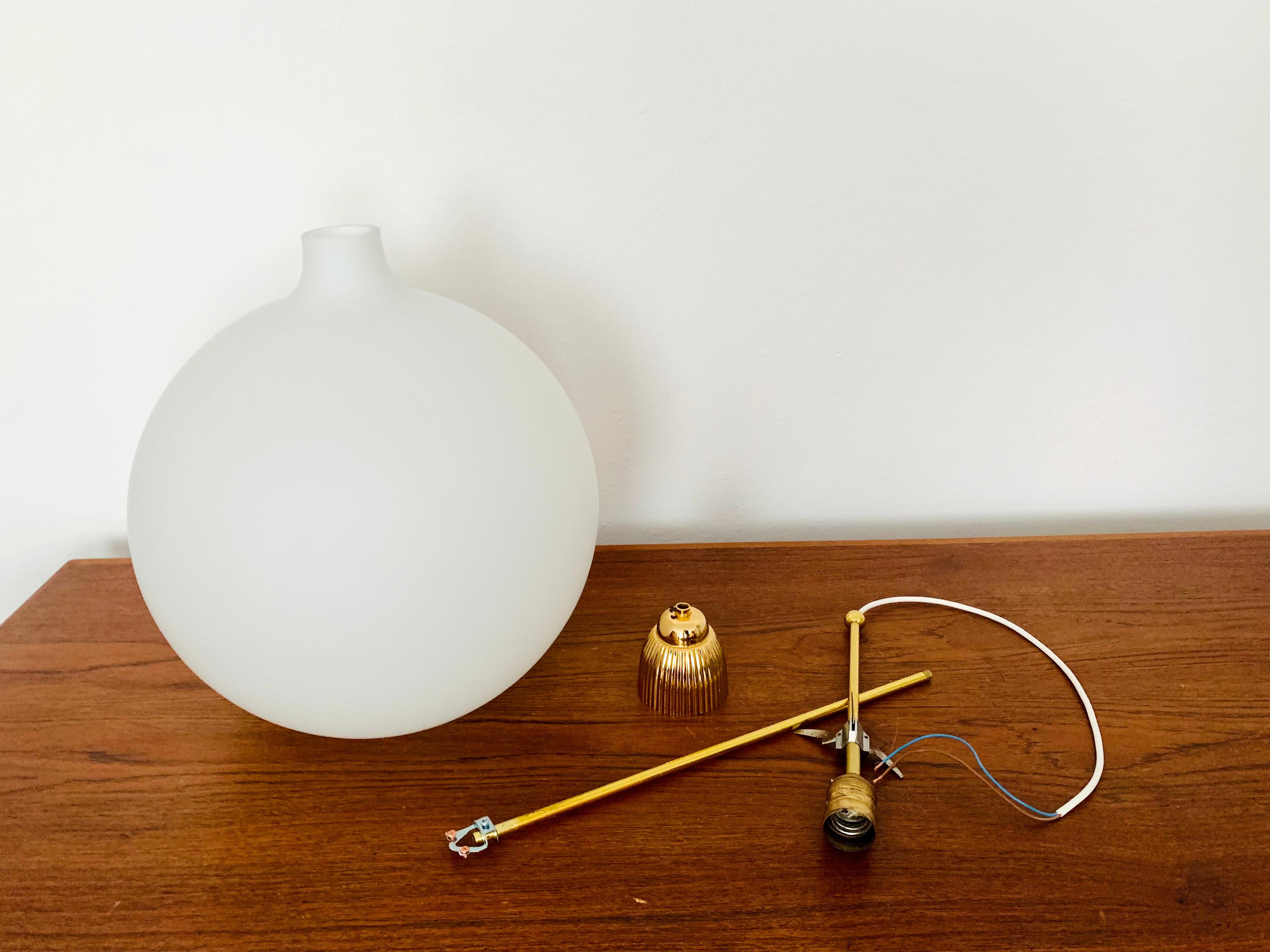 Opaline Lamp by Aloys Gangkofner for Peill and Putzler For Sale 3