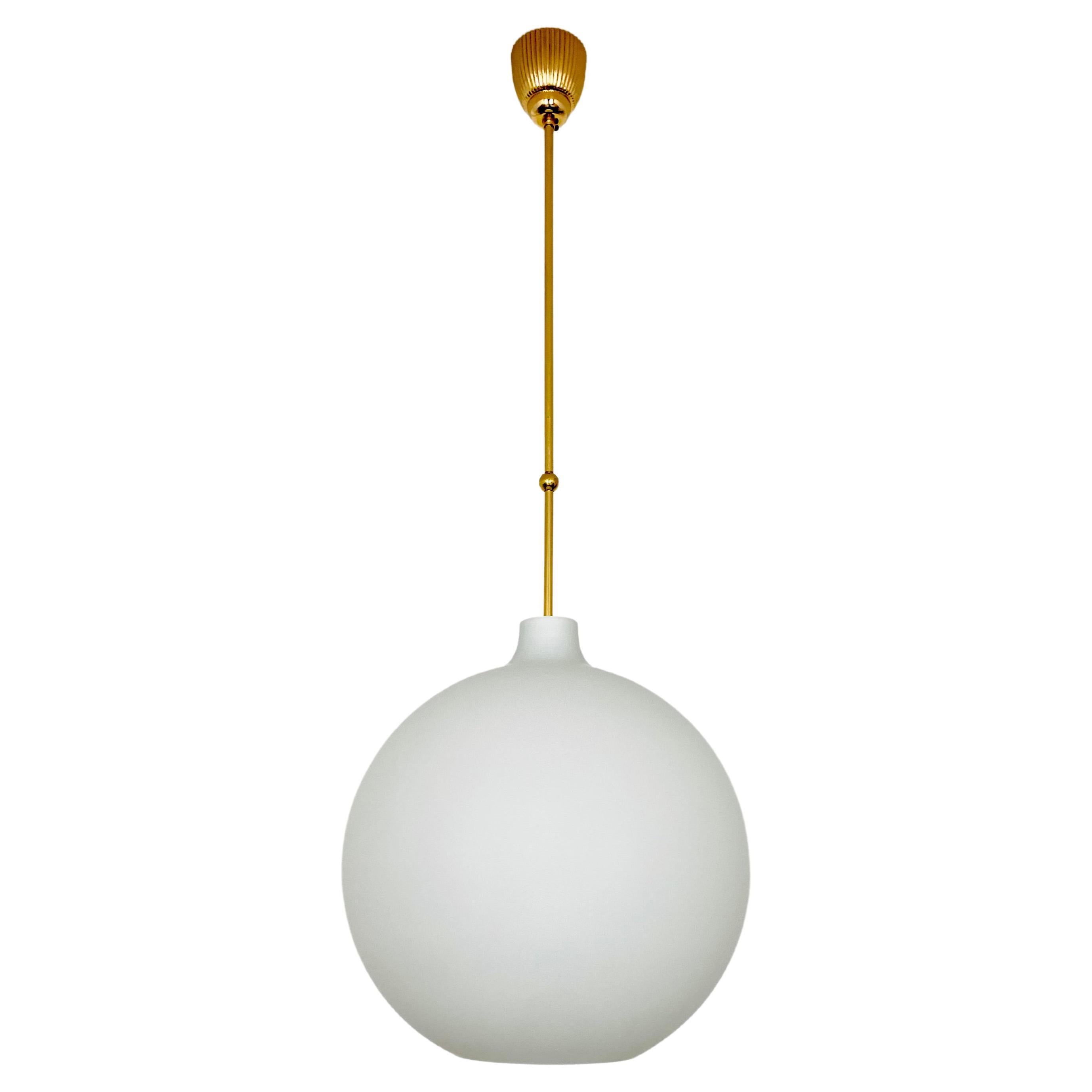 Opaline Lamp by Aloys Gangkofner for Peill and Putzler