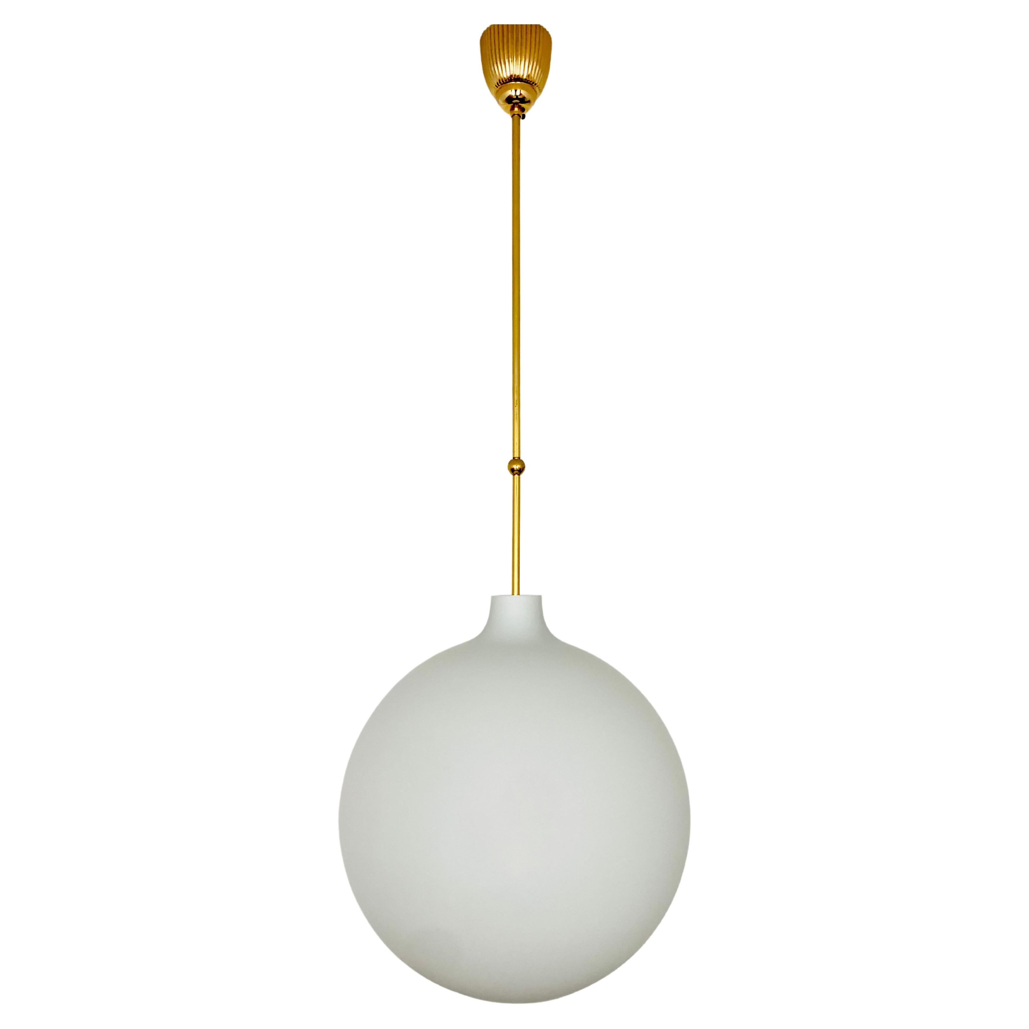 Opaline Lamp by Aloys Gangkofner for Peill and Putzler