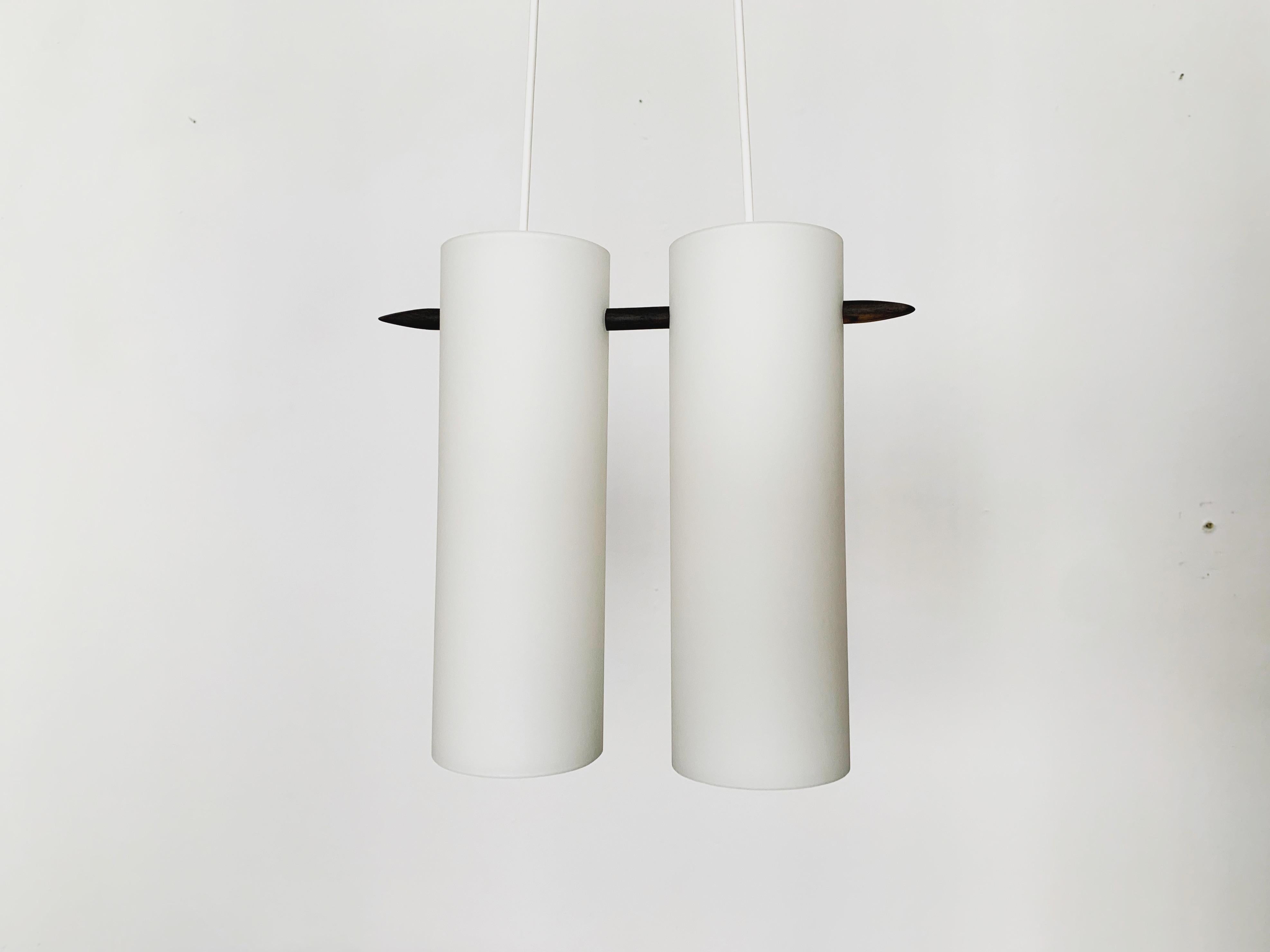 Swedish Opaline Lamp by Uno and Östen Kristiansson for Luxus For Sale