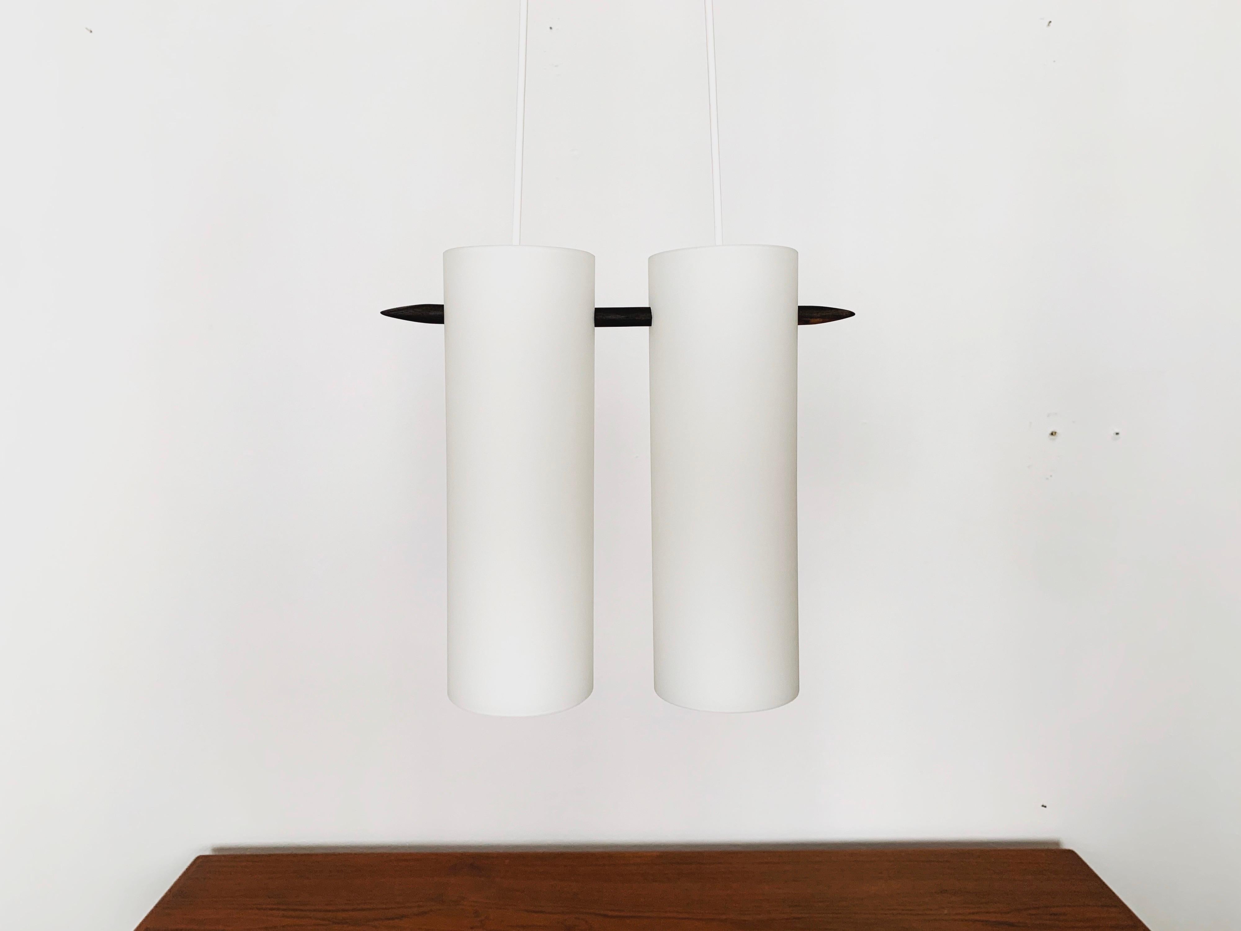 Mid-20th Century Opaline Lamp by Uno and Östen Kristiansson for Luxus For Sale