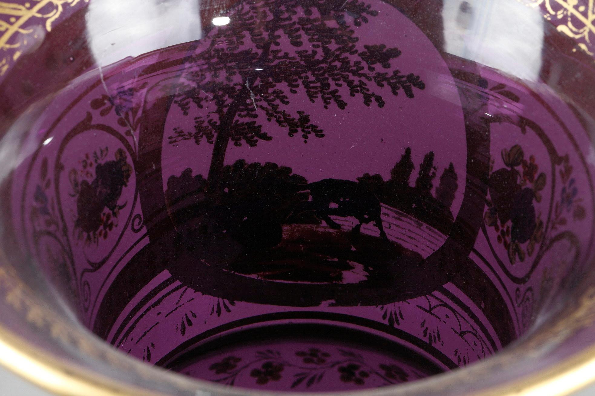 Vaso opalino Medicis Iispirato alla favola di Fontaine La volpe e la capra in vendita 5