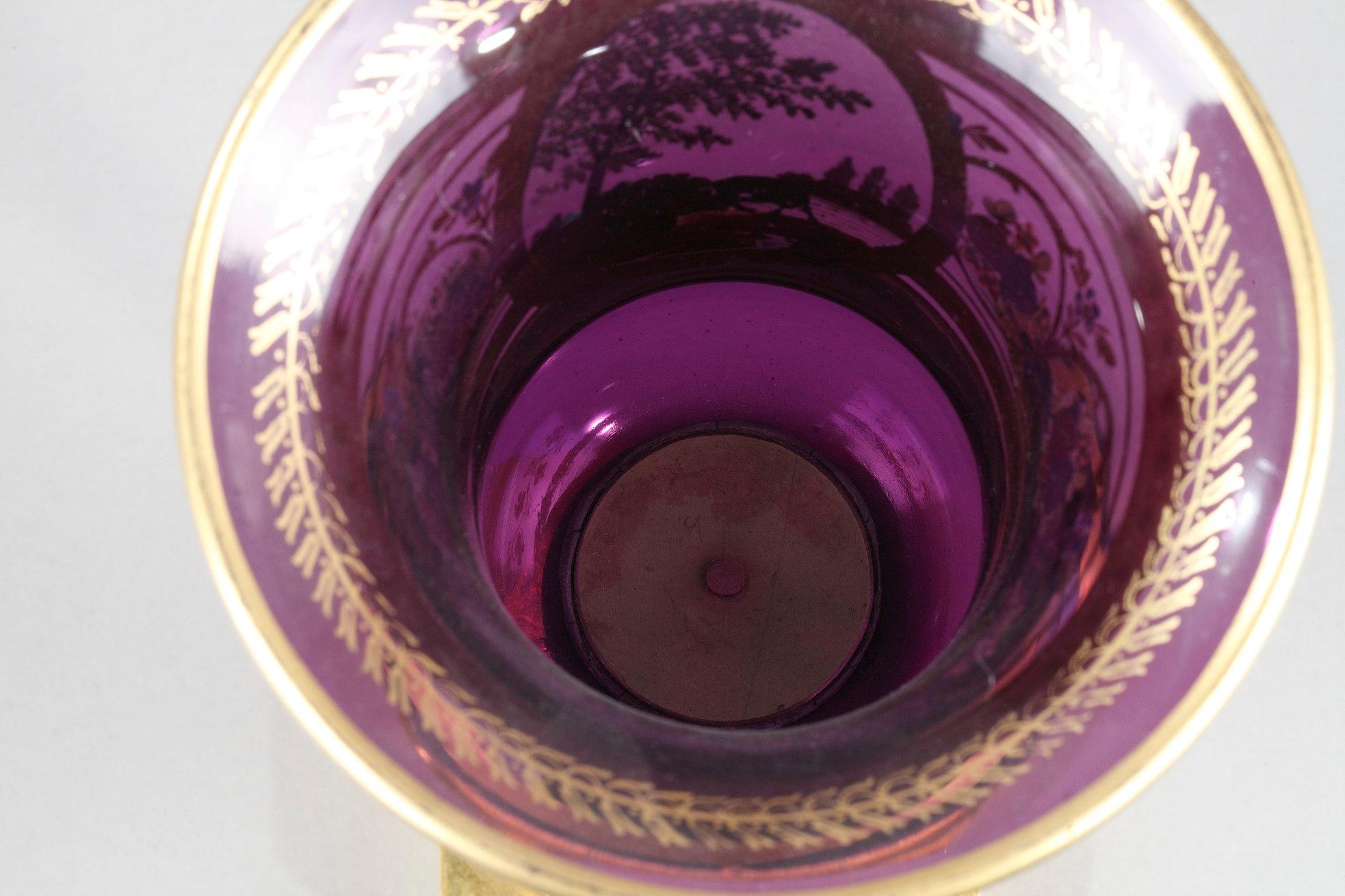 Vaso opalino Medicis Iispirato alla favola di Fontaine La volpe e la capra in vendita 6