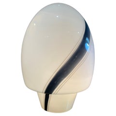 opaline murano glass lamp from the 80s by the master glassmakers of murano