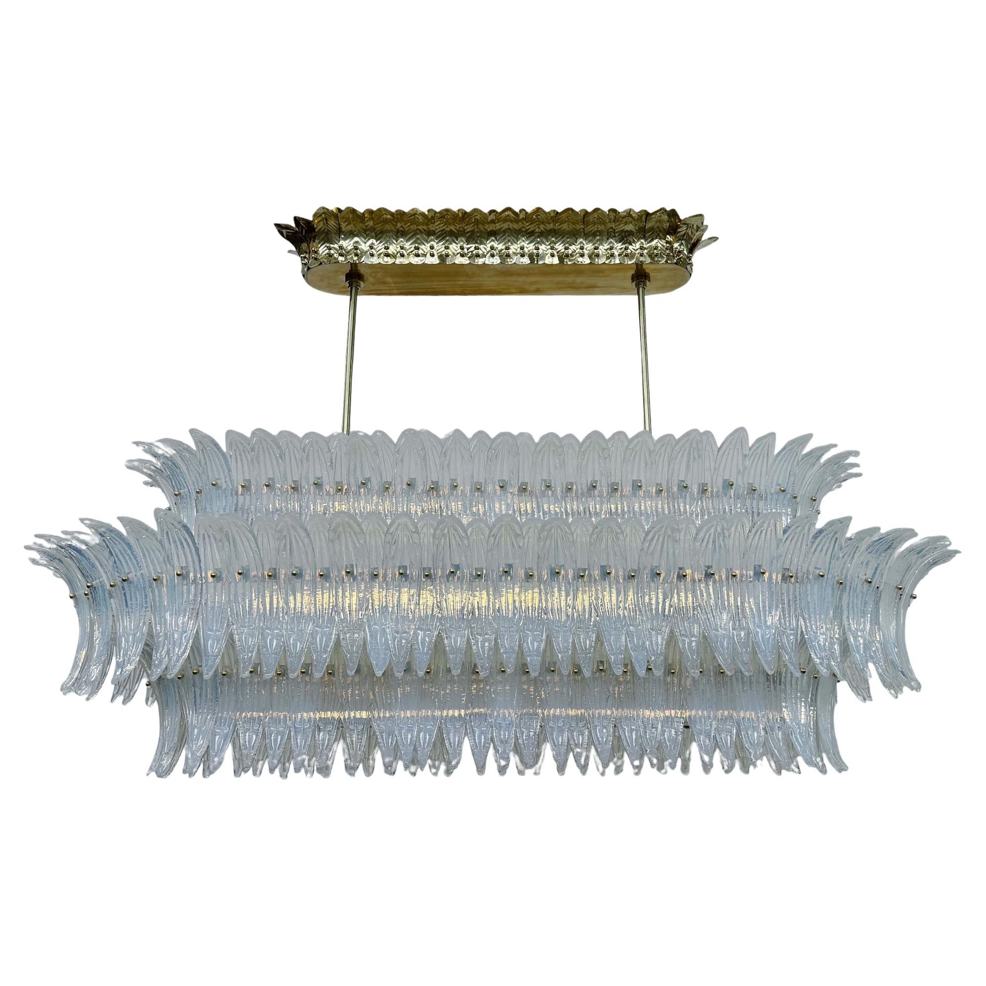 Lampadario Opaline Palmette di Fabio Ltd