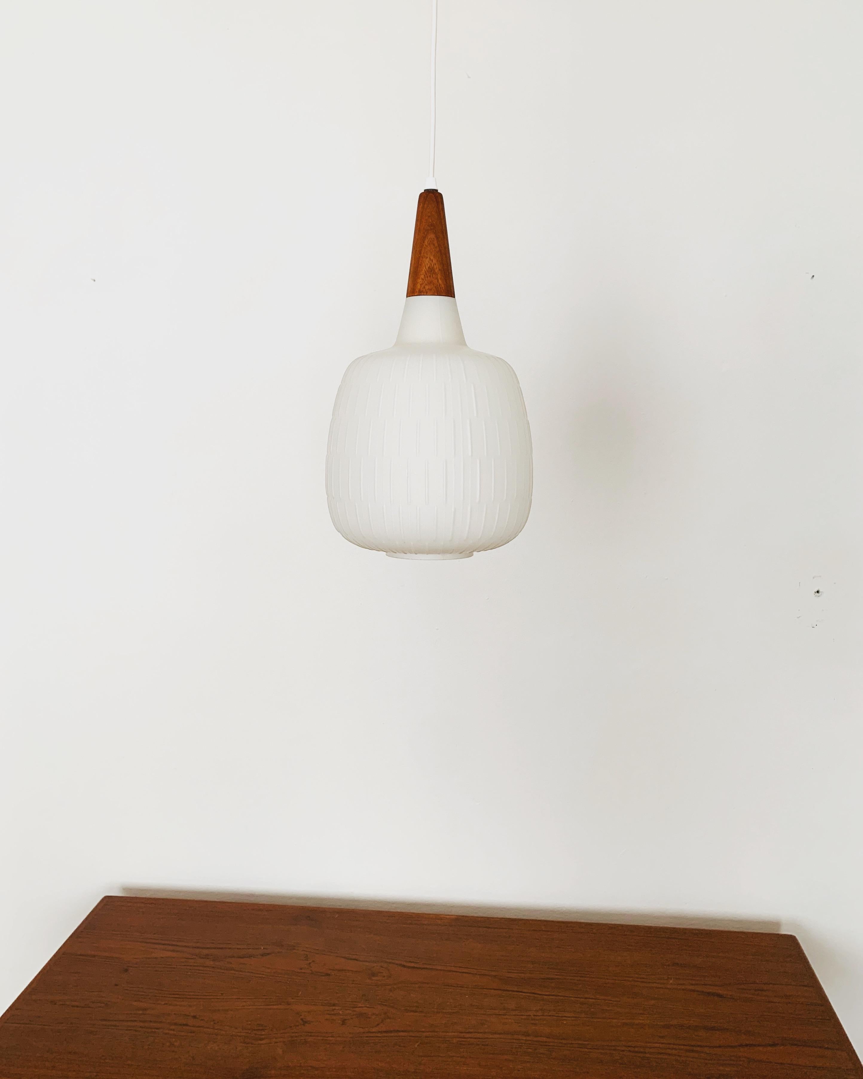 German Opaline Pendant Lamp by Aloys Gangkofner for Peill and Putzler For Sale