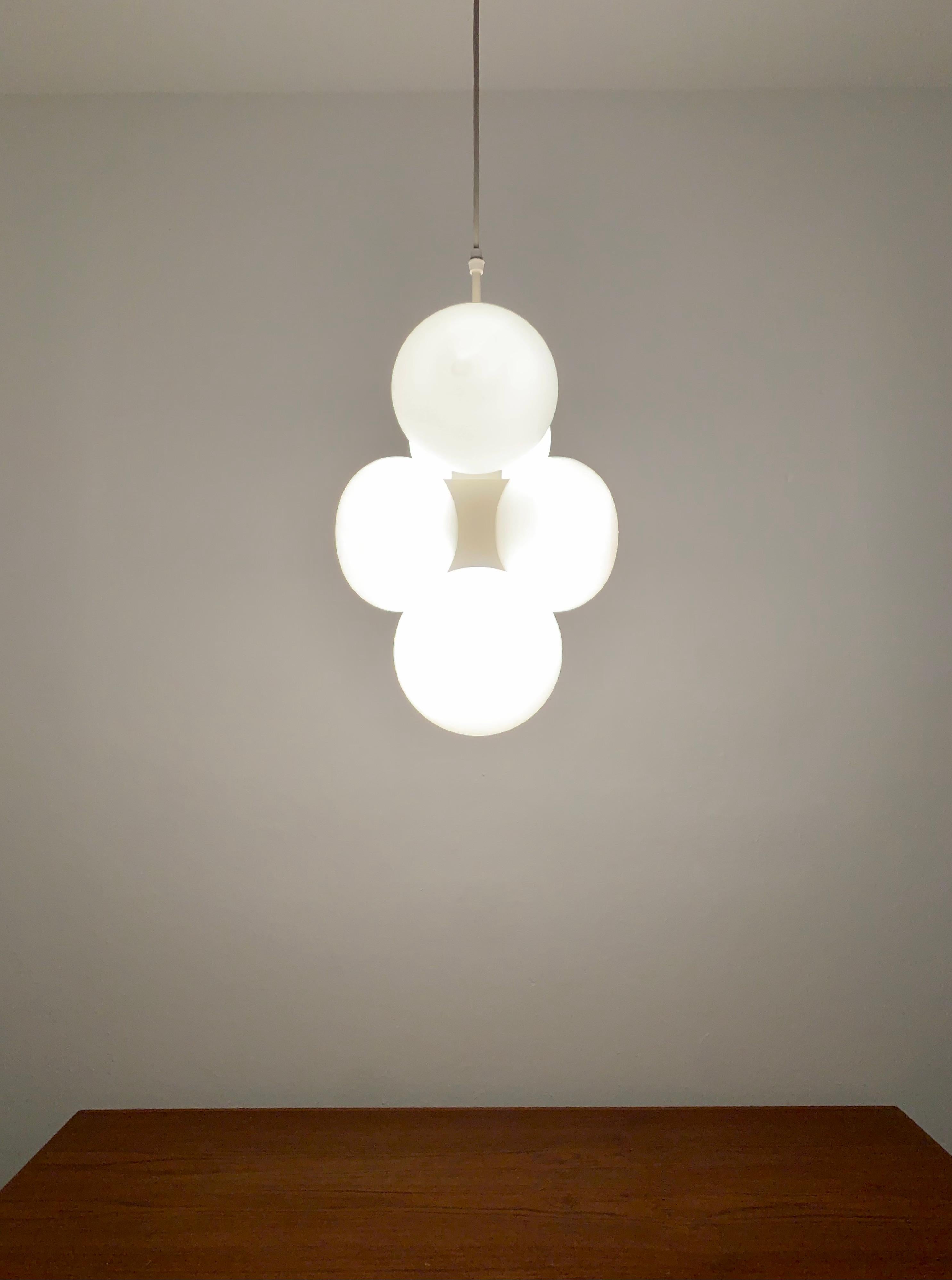 Opaline Pendant Lamp by Kaiser Leuchten For Sale 2