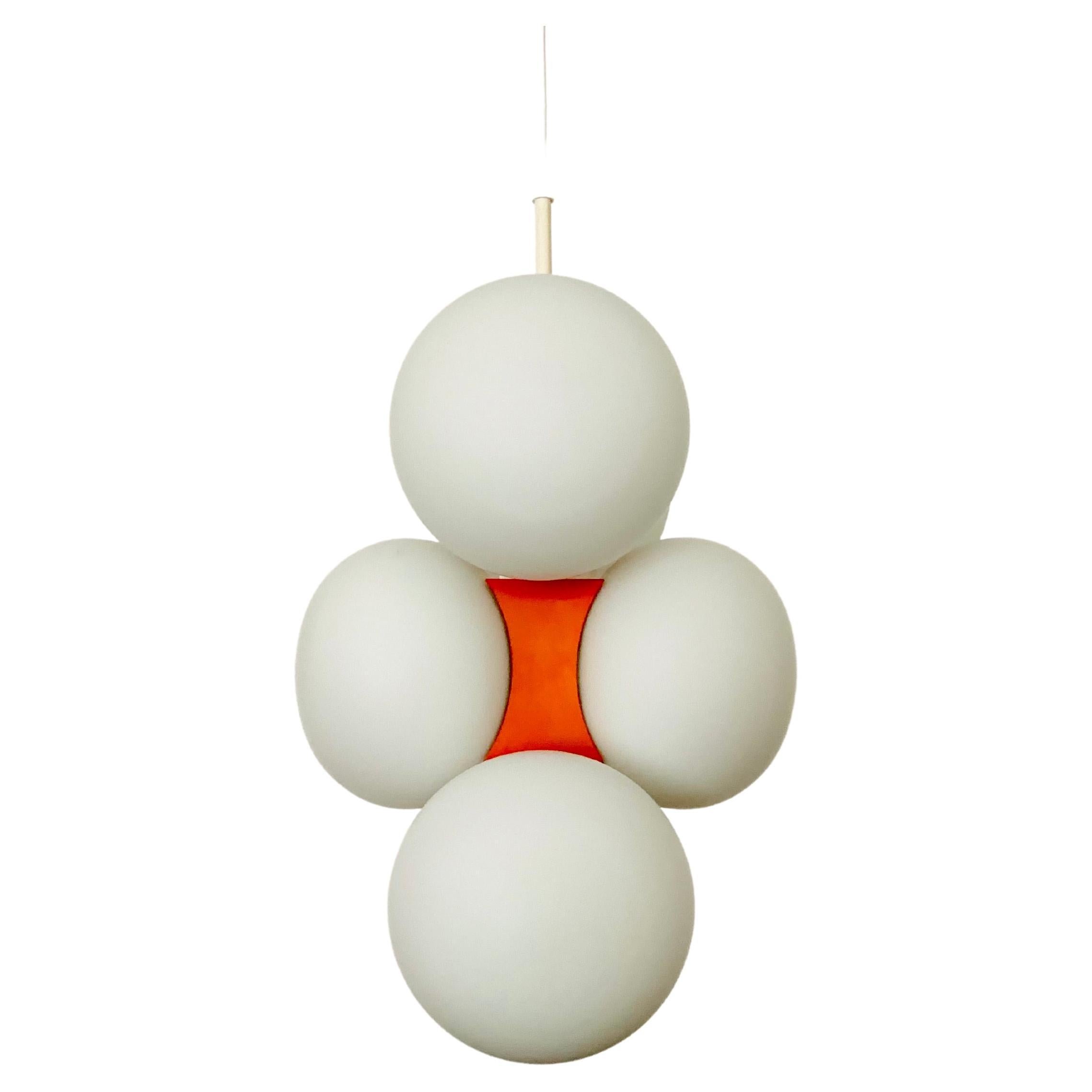 Opaline Pendant Lamp by Kaiser Leuchten For Sale