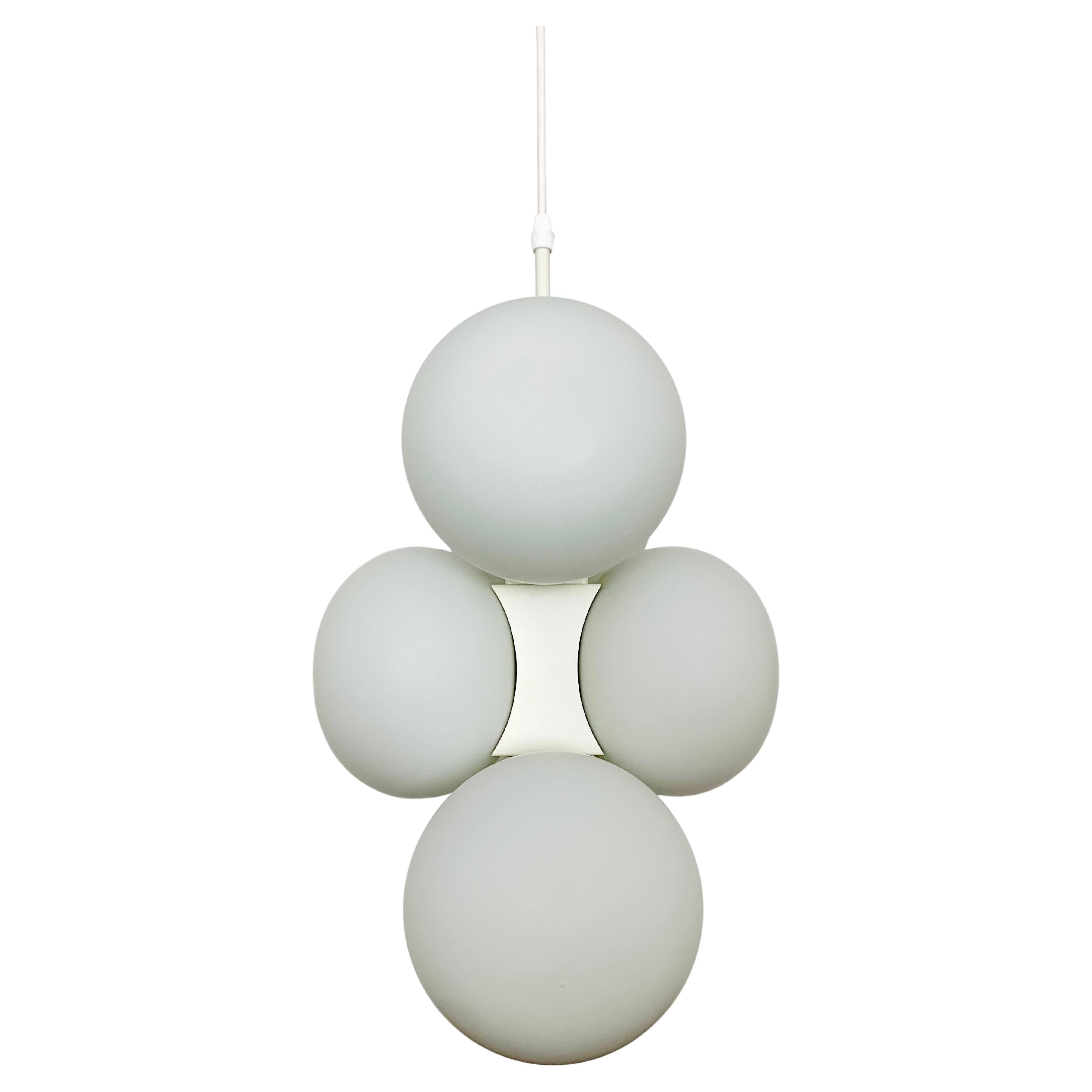 Opaline Pendant Lamp by Kaiser Leuchten For Sale