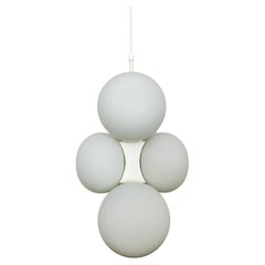 Vintage Opaline Pendant Lamp by Kaiser Leuchten