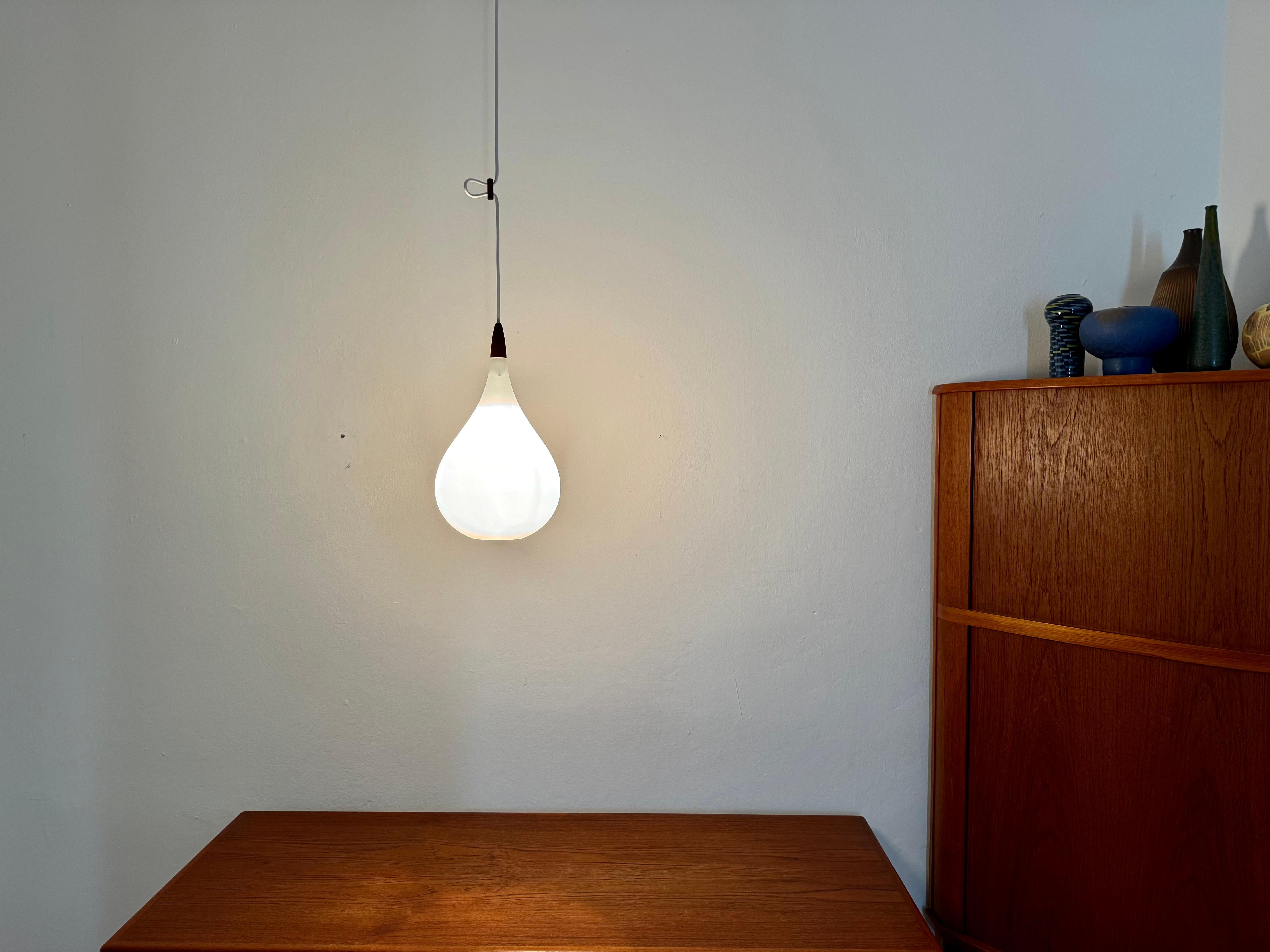Opaline Pendant Lamp by Uno and Östen Krist For Sale 3