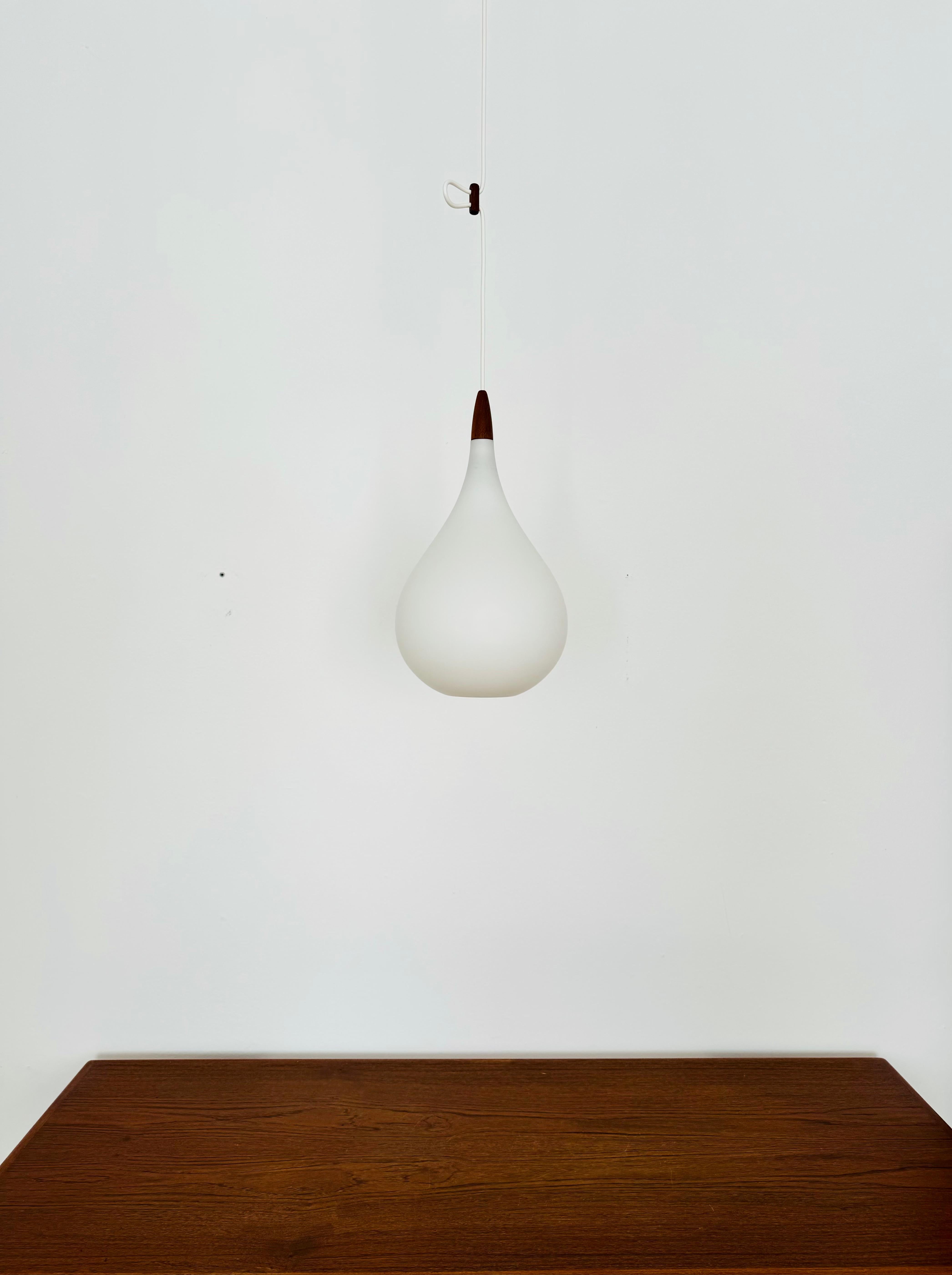 Swedish Opaline Pendant Lamp by Uno and Östen Krist For Sale